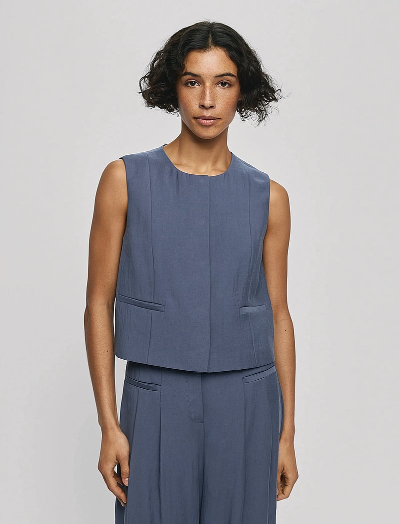 MSCH Copenhagen - MSCHFrode Waistcoat - westen - vintage indigo - 0