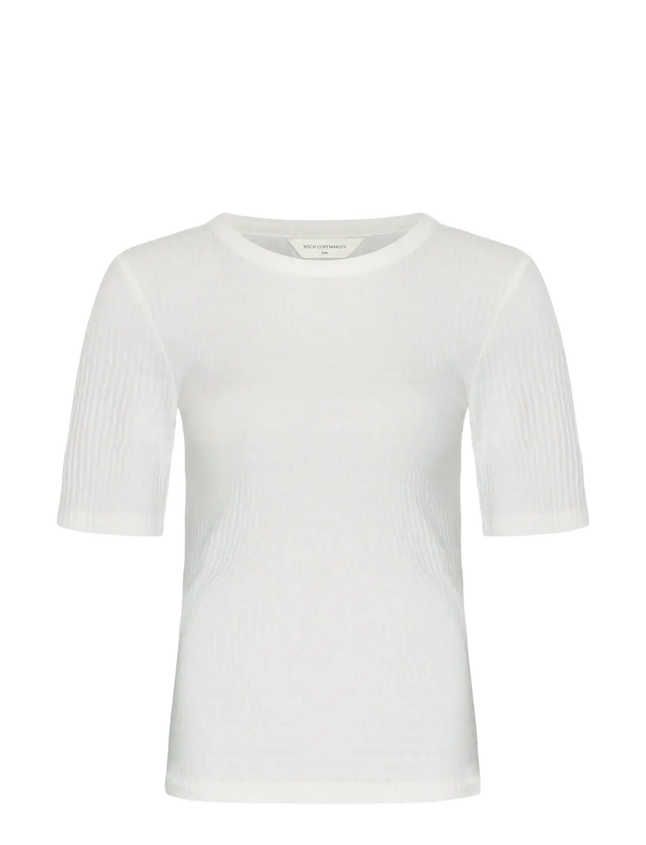 MSCH Copenhagen Mschignacia 2/4 Tee, L/XL, T-shirts & Oberteile, Creme - Short-sleeved, Frauen