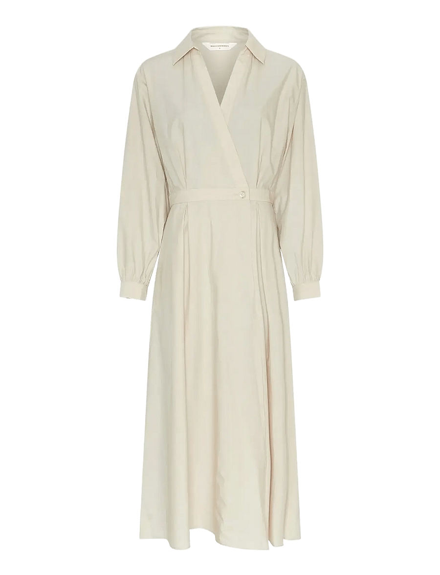MSCH Copenhagen - MSCHSelmina Dress - skjortekjoler - oatmeal - 0
