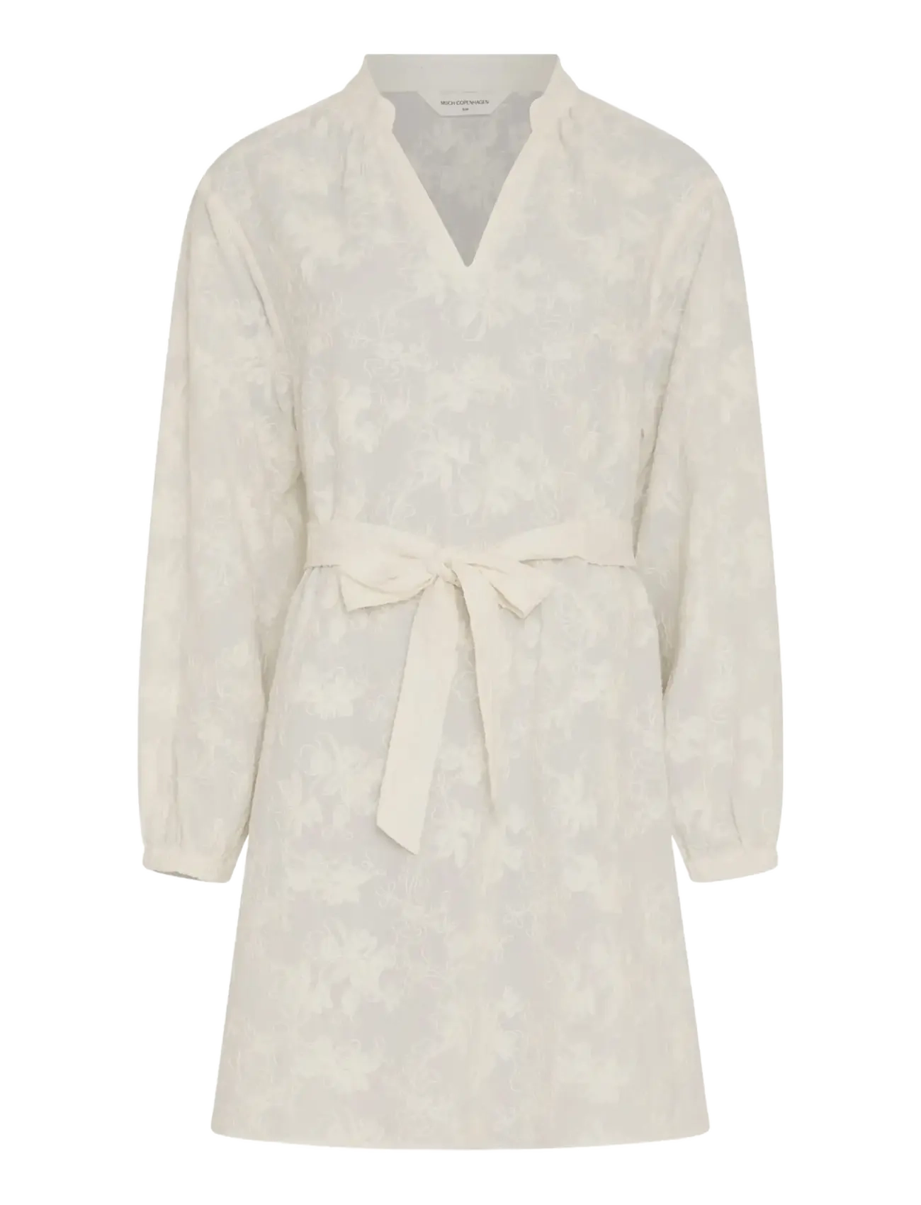 MSCH Copenhagen Mschsylvia V Dress Emb, S/M, Dresses, Creme - Short Dress, Frauen