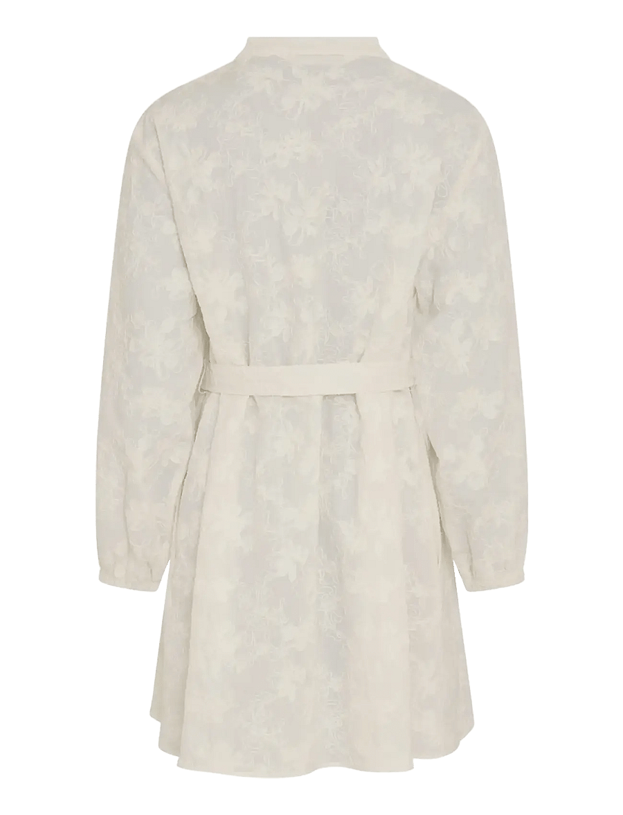 MSCH Copenhagen - MSCHSylvia V Dress EMB - kurze kleider - egret - 1