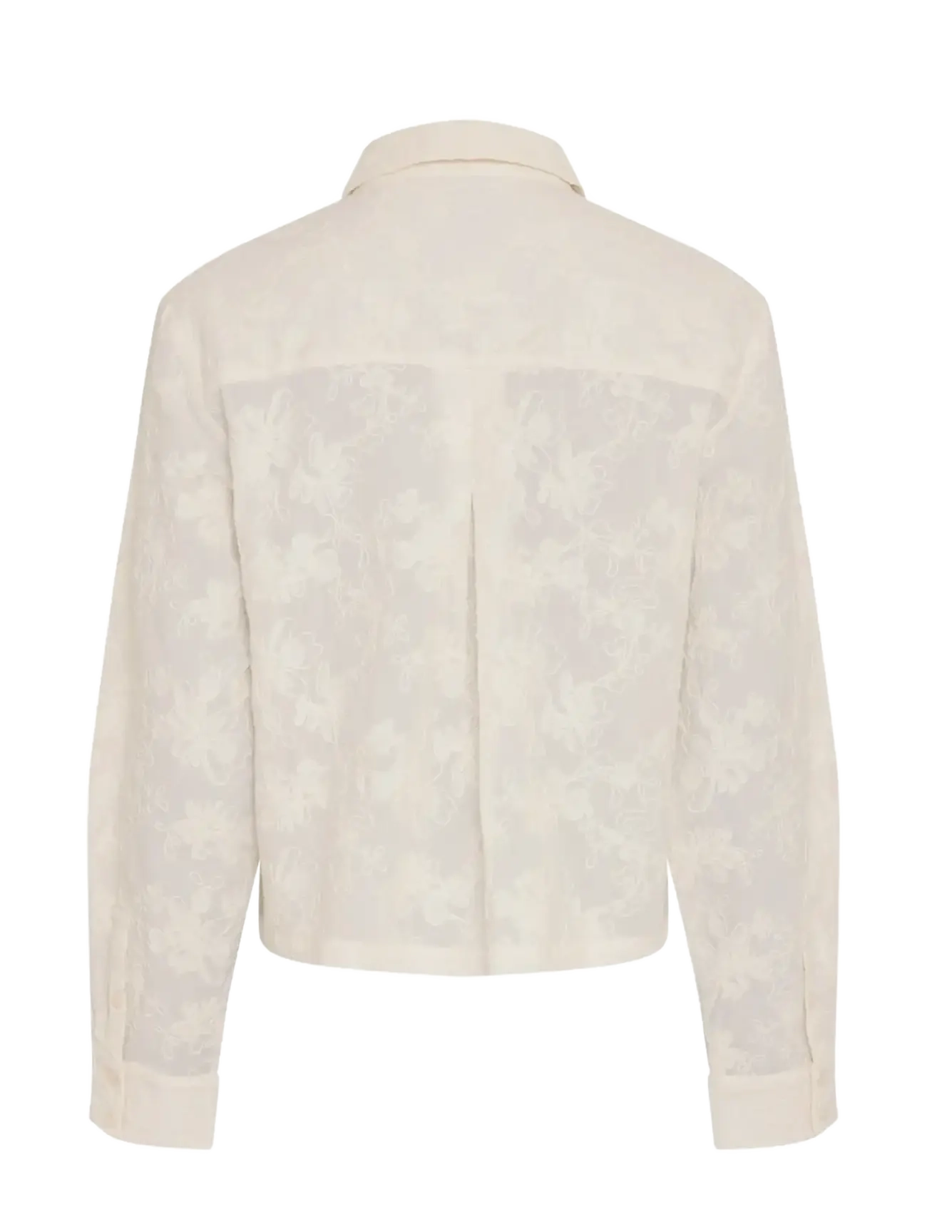 MSCH Copenhagen - MSCHSylvia Shirt EMB - langerma skyrtur - egret - 1