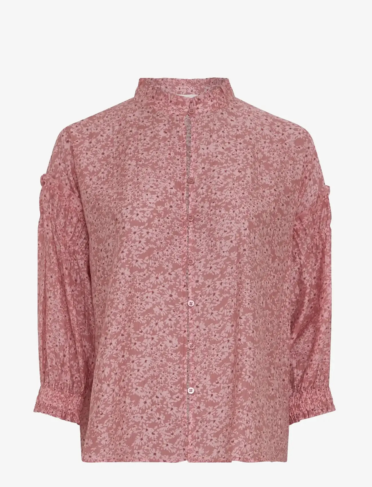 MSCH Copenhagen - MSCHSeraphina 3/4 Shirt AOP - kortærmede skjorter - f rose flower - 0