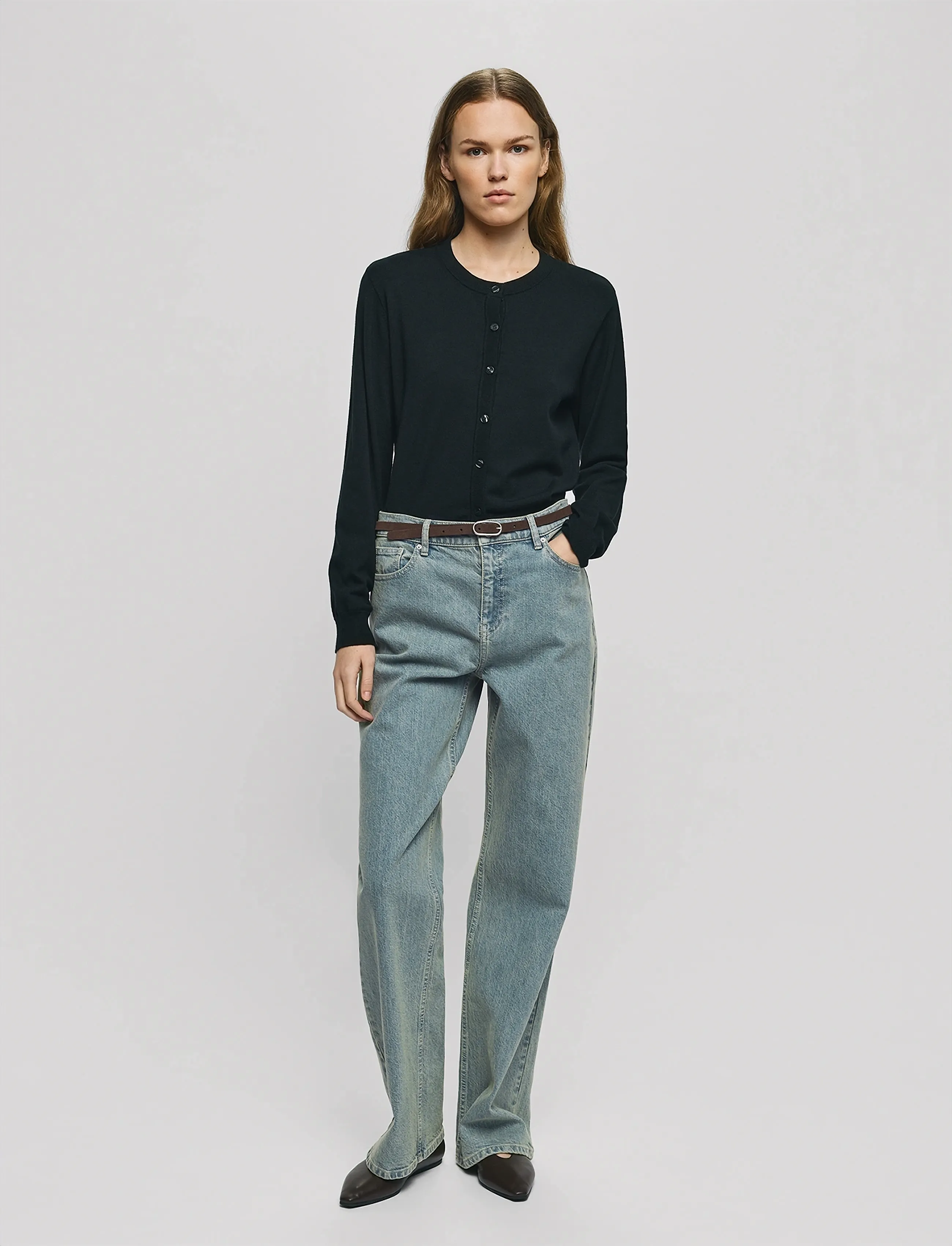 MSCH Copenhagen MSCHBine Ada Relaxed Jeans Long - Transitional Layering - SAND BLUE WASH / blue