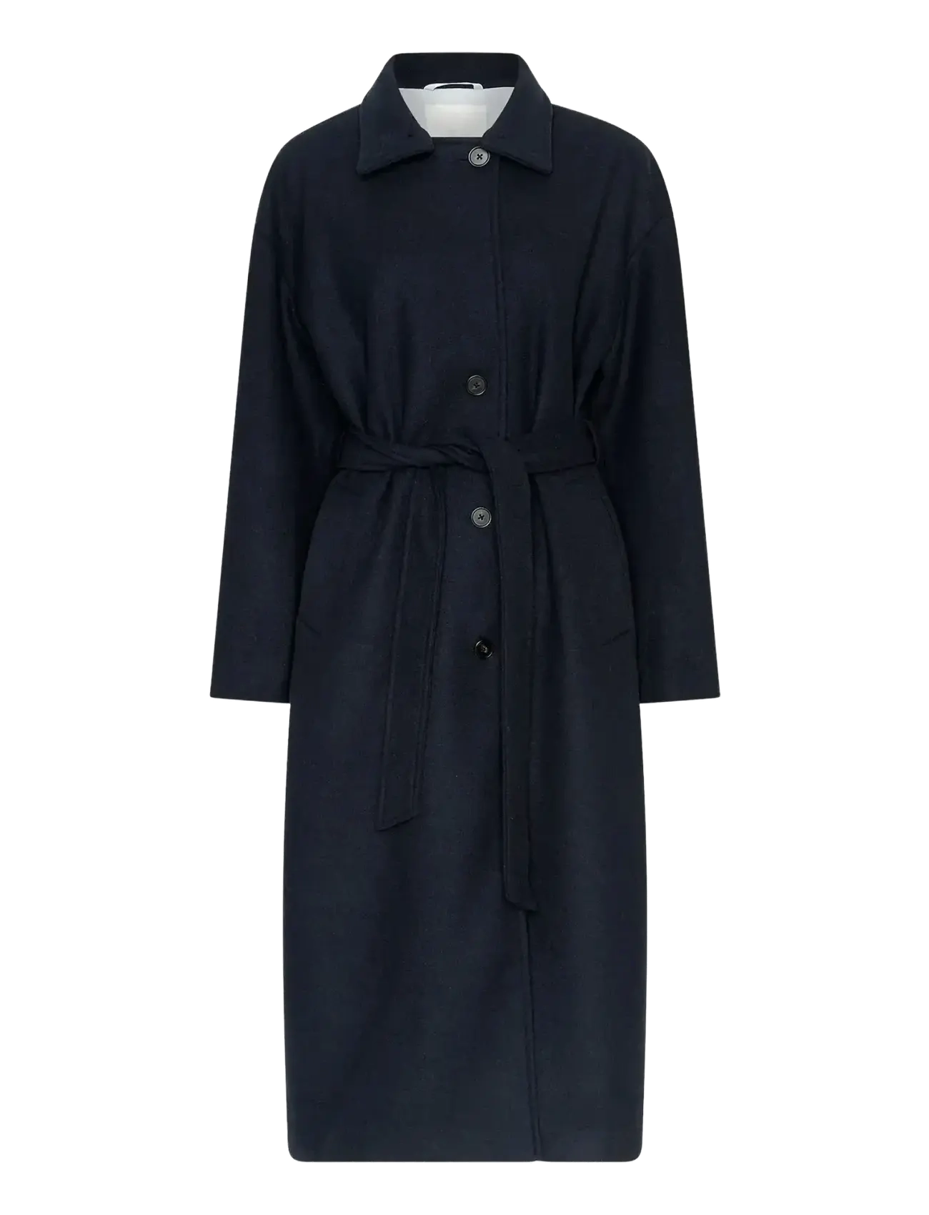 MSCH Copenhagen Mschkeola Secilia Wool Coat, S/M, Coats, Marineblau - Frauen