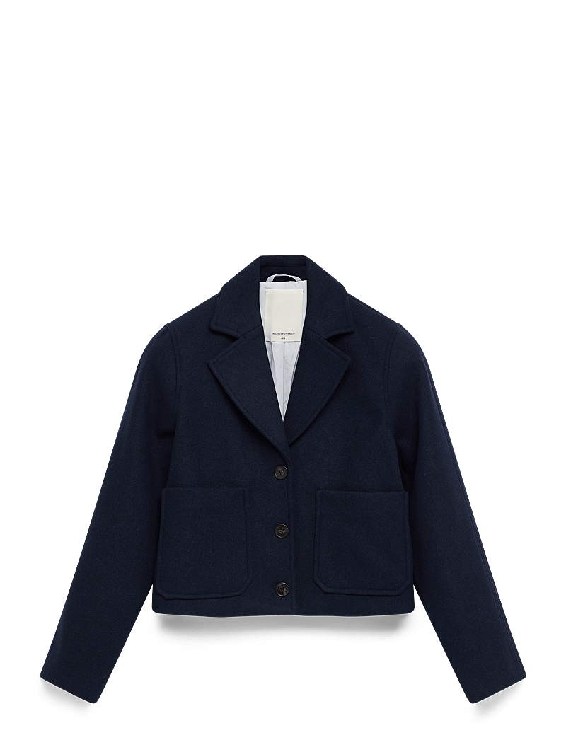 MSCH Copenhagen - MSCHKeola Secilia Wool Short Jacket - uldfrakker - sky captain - 1