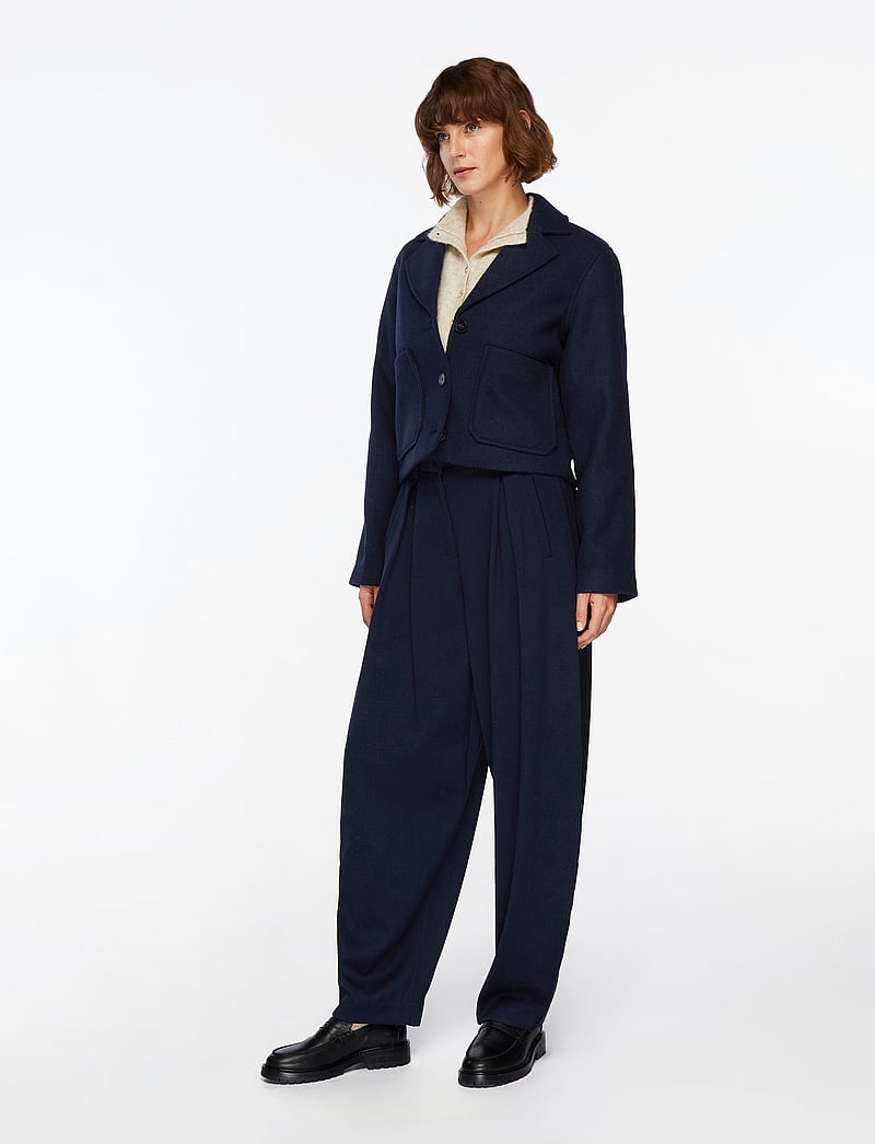 MSCH Copenhagen - MSCHKeola Secilia Wool Short Jacket - uldfrakker - sky captain - 3