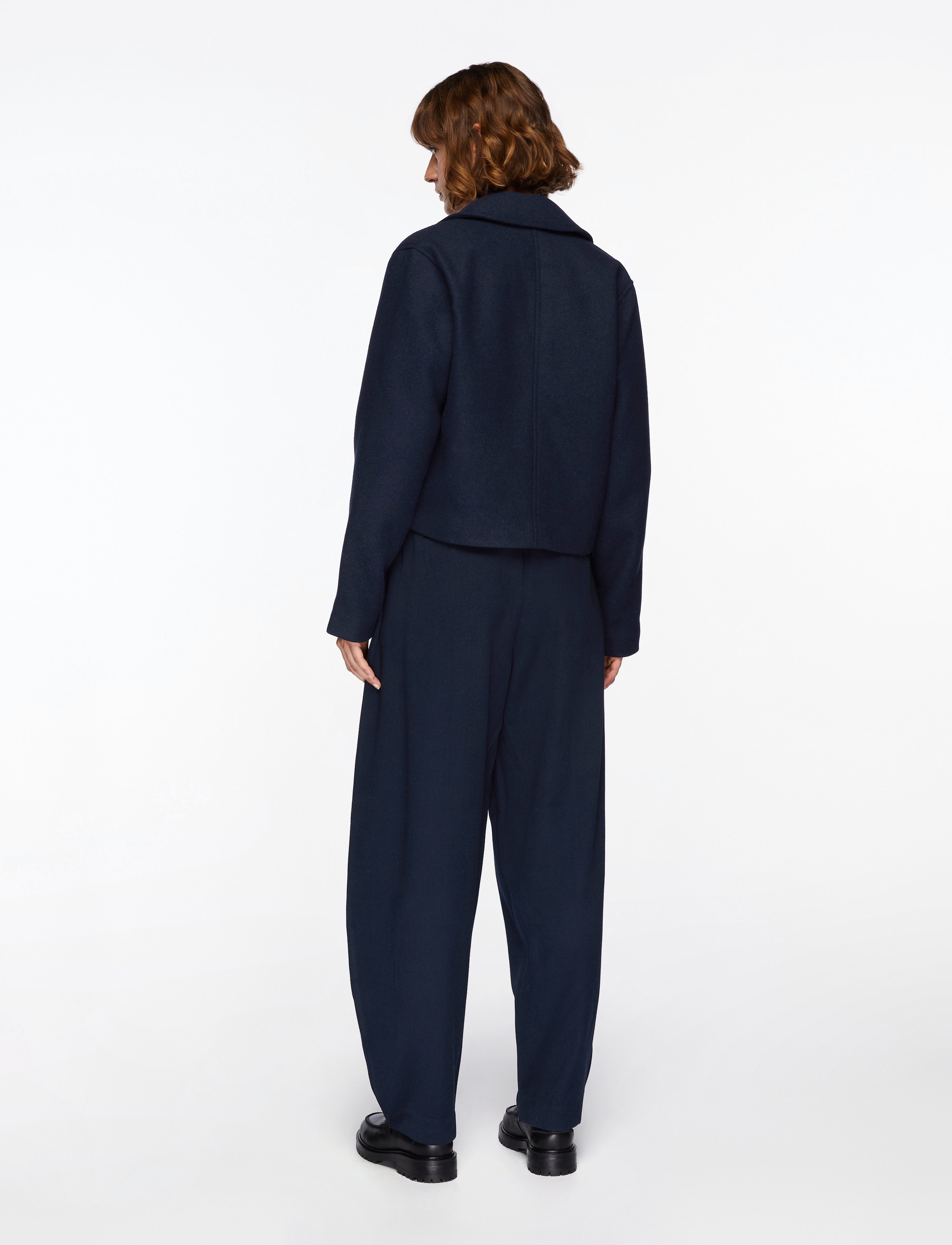 MSCH Copenhagen - MSCHKeola Secilia Wool Short Jacket - vilnas mēteļi - sky captain - 4