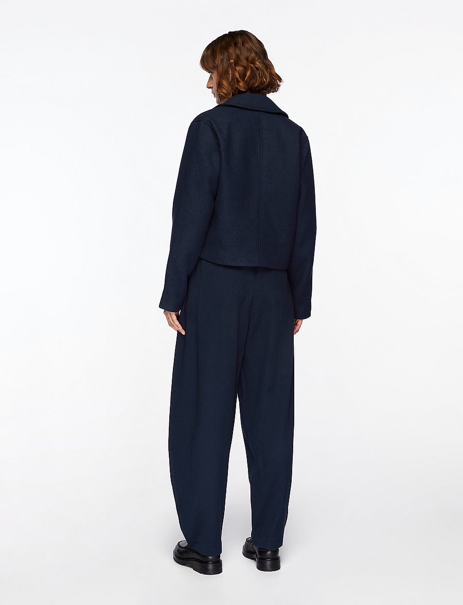 MSCH Copenhagen - MSCHKeola Secilia Wool Short Jacket - vilnas mēteļi - sky captain - 4