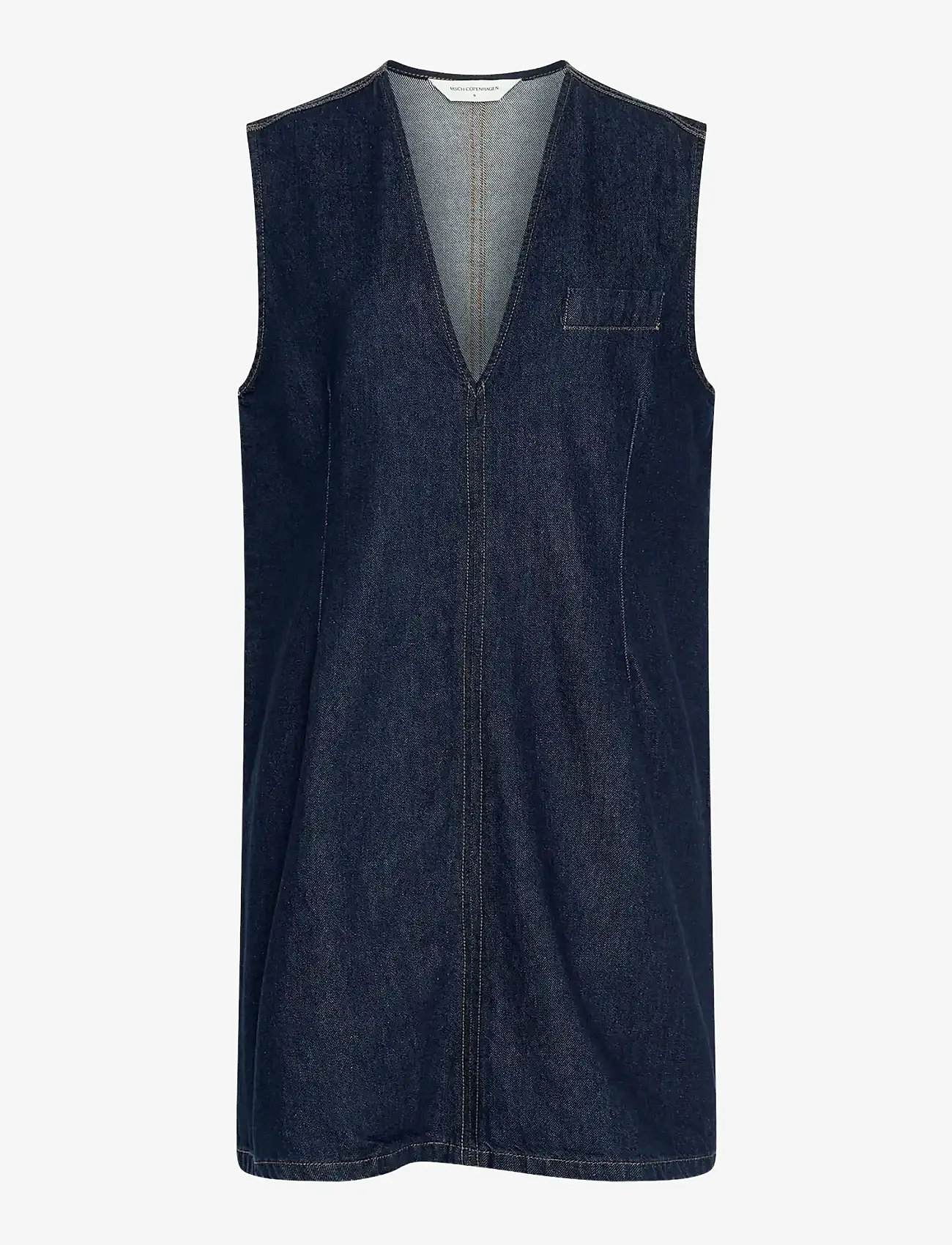 MSCH Copenhagen - MSCHAdna Alena SL Dress - sommarklänningar - dark blue wash - 0