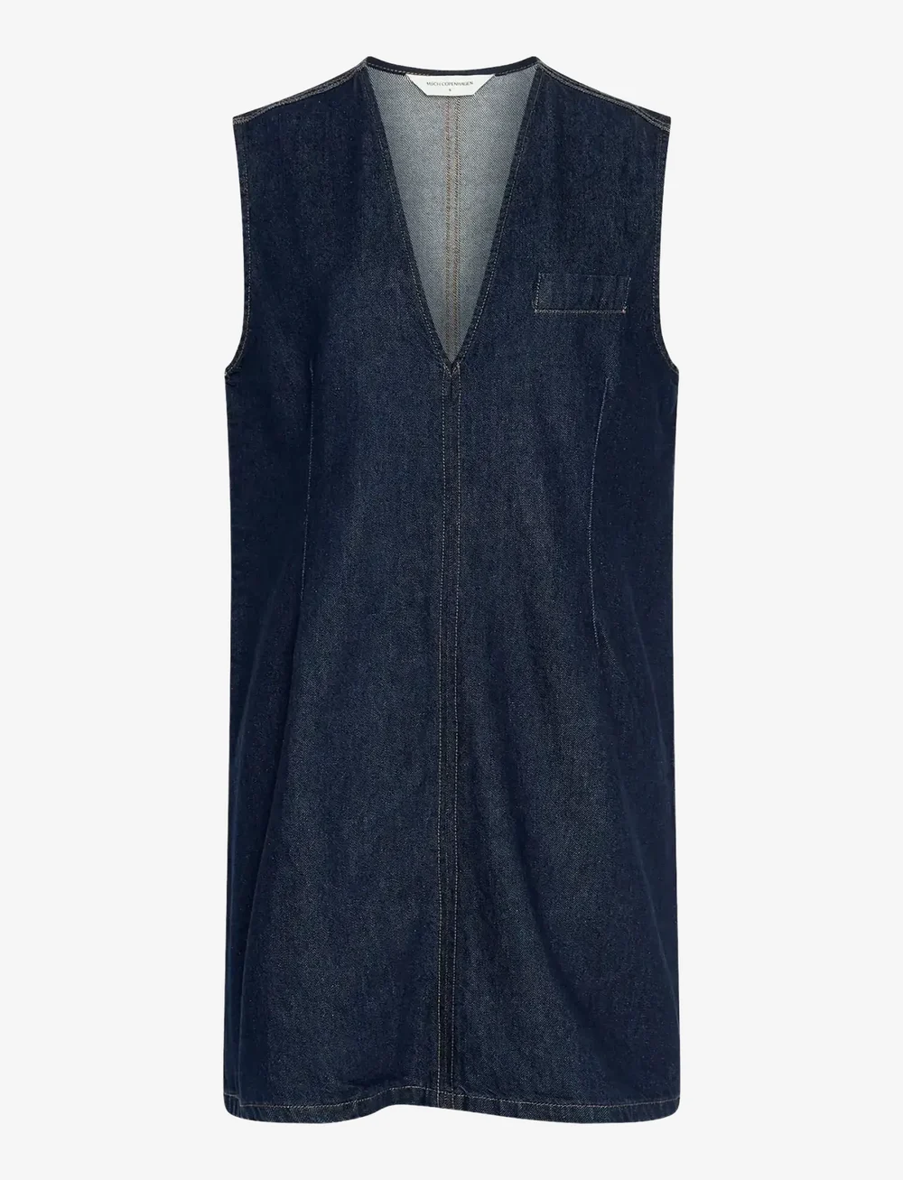MSCH Copenhagen - MSCHAdna Alena SL Dress - sommerkjoler - dark blue wash - 0