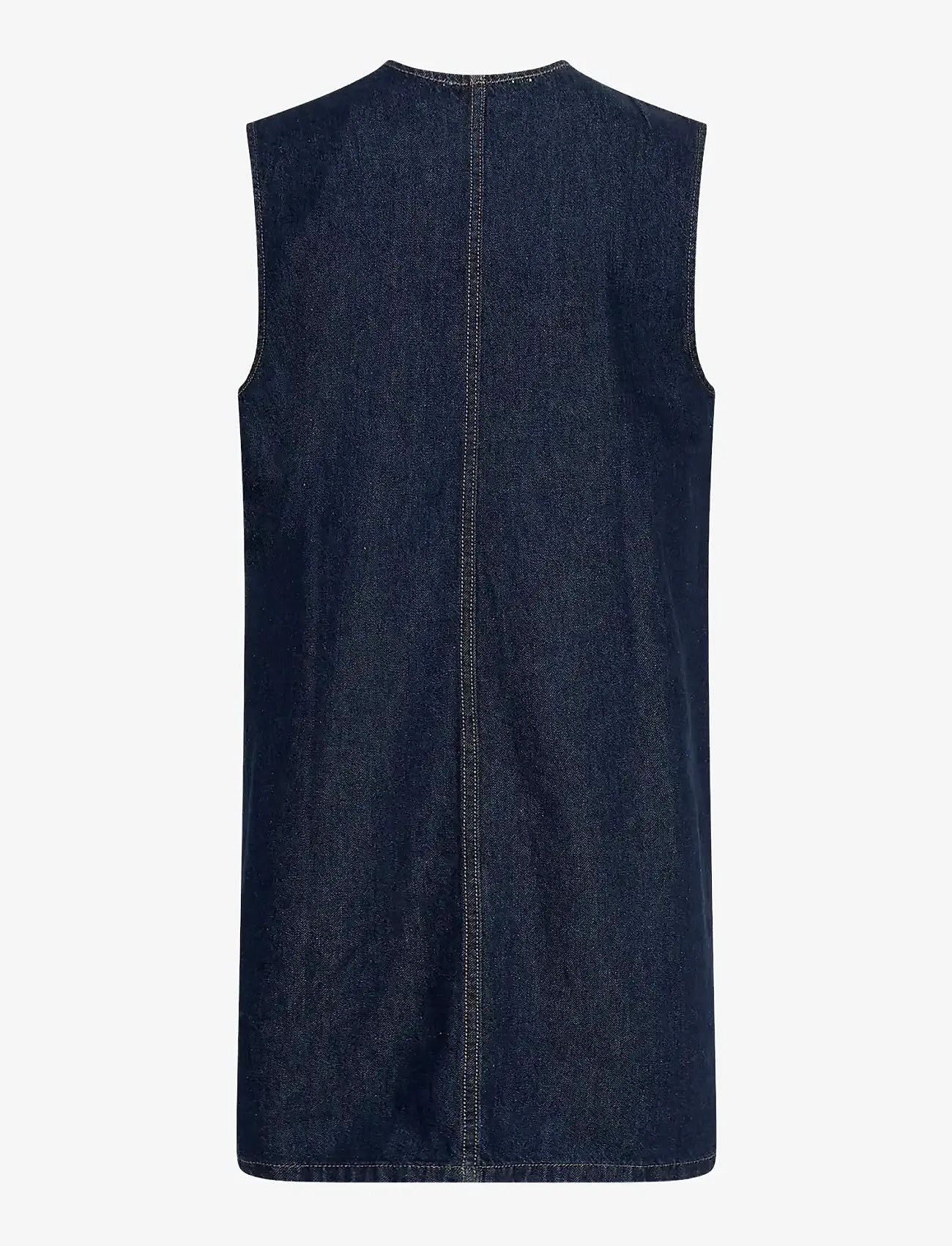 MSCH Copenhagen - MSCHAdna Alena SL Dress - sommarklänningar - dark blue wash - 1