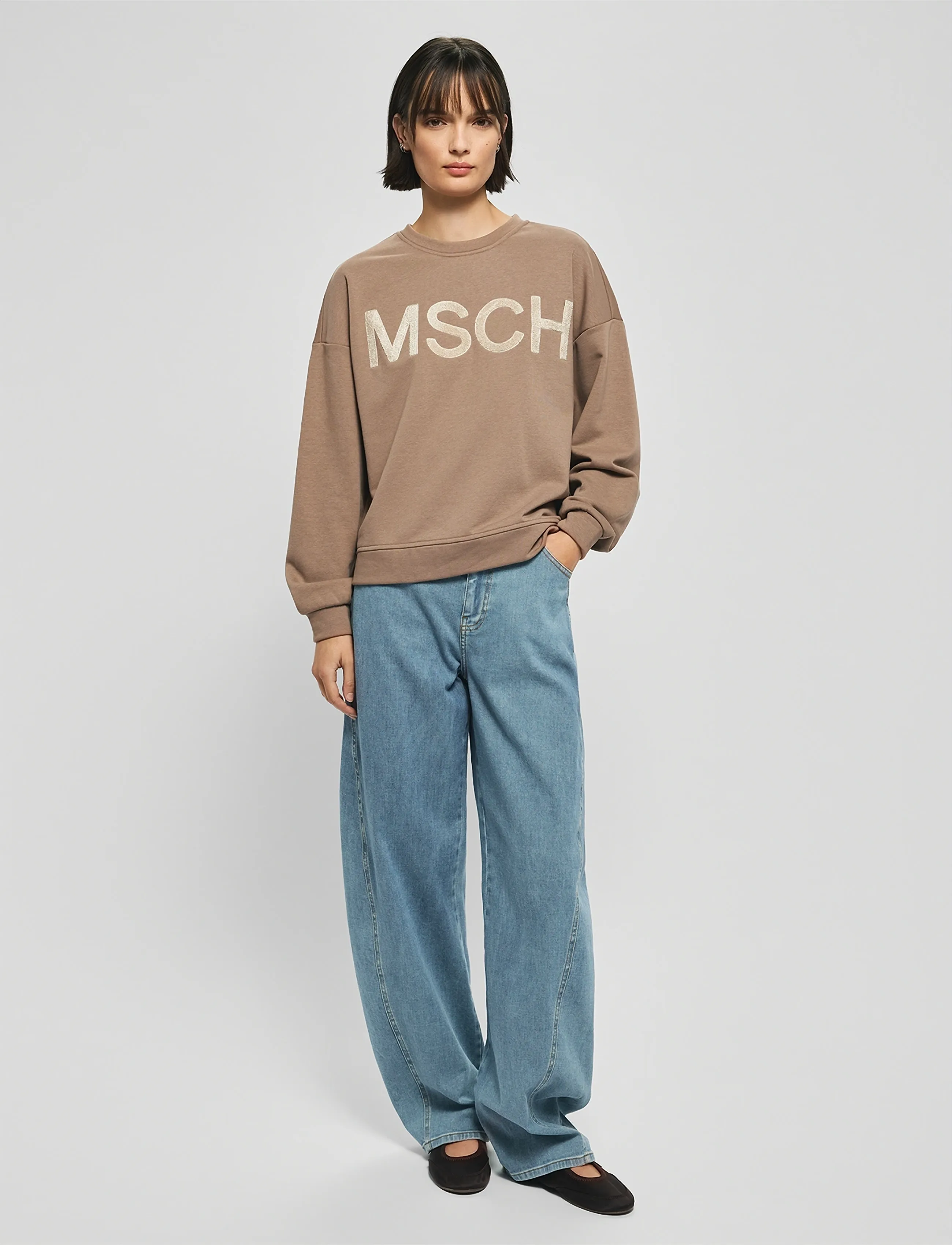 MSCH Copenhagen - MSCHMela Briena MSCH Sweatshirt - everyday style - mountain t/oatm - 3