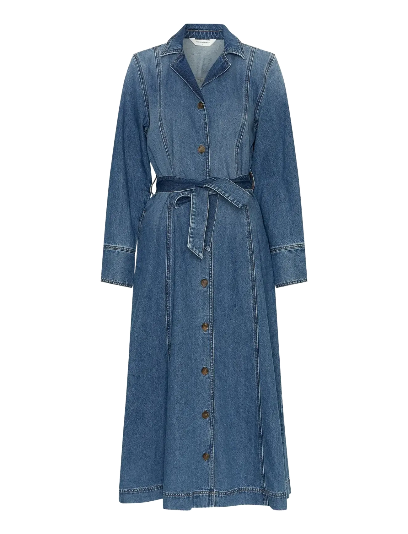 MSCH Copenhagen MSCHTuro Alena Shirt Dress - Skjortekjoler - MID BLUE WASH / blue