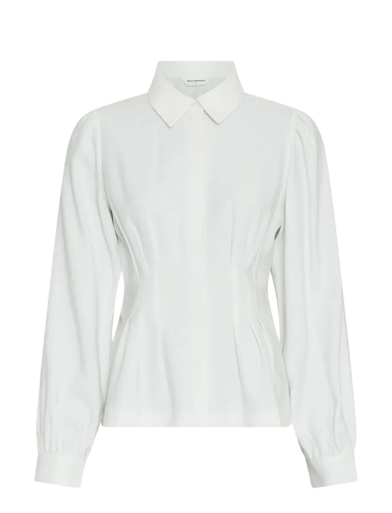MSCH Copenhagen - MSCHElsa Asana Shirt - långärmade skjortor - egret - 0