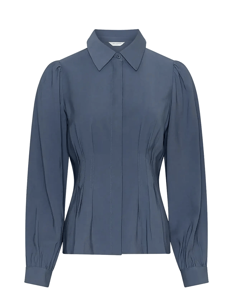 MSCH Copenhagen - MSCHElsa Asana Shirt - long-sleeved shirts - vintage indigo - 1