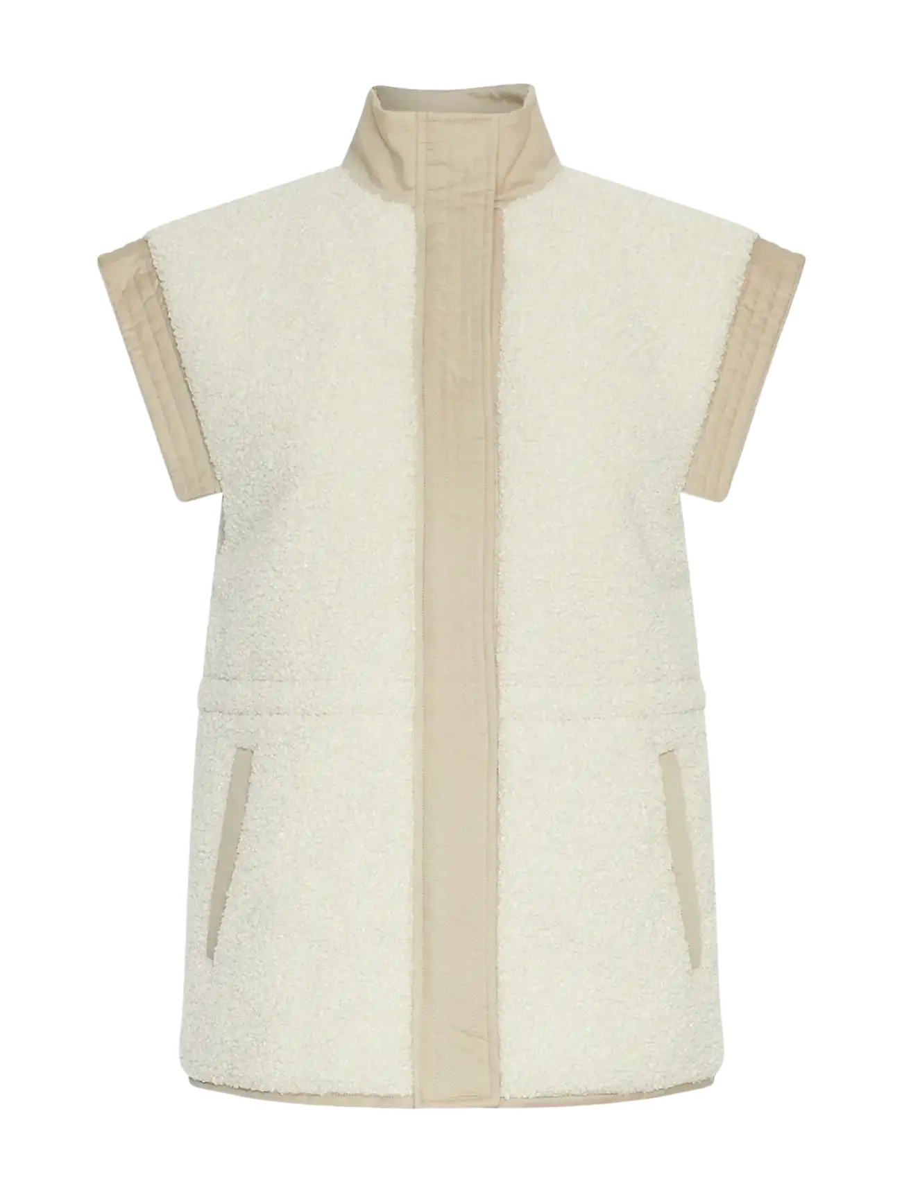 MSCH Copenhagen MSCHLatha Vest - Gefütterte westen - FOG/SAFARI / cream