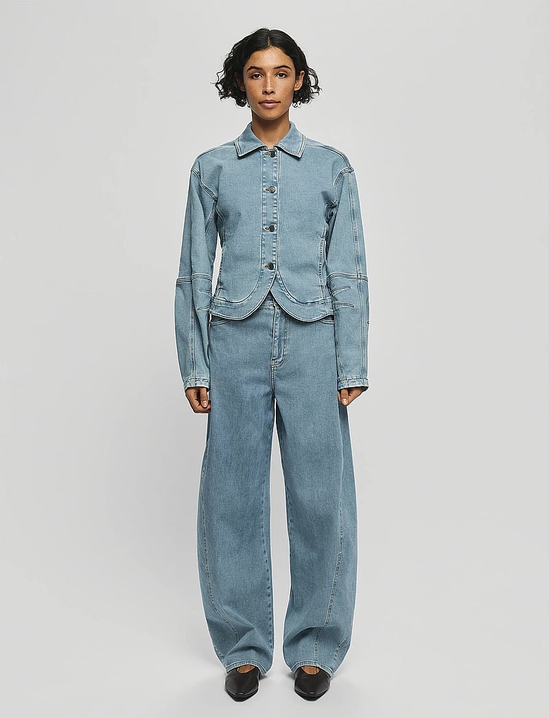 MSCH Copenhagen - MSCHTua Pants - barrel gallabuxur - light blue wash - 0