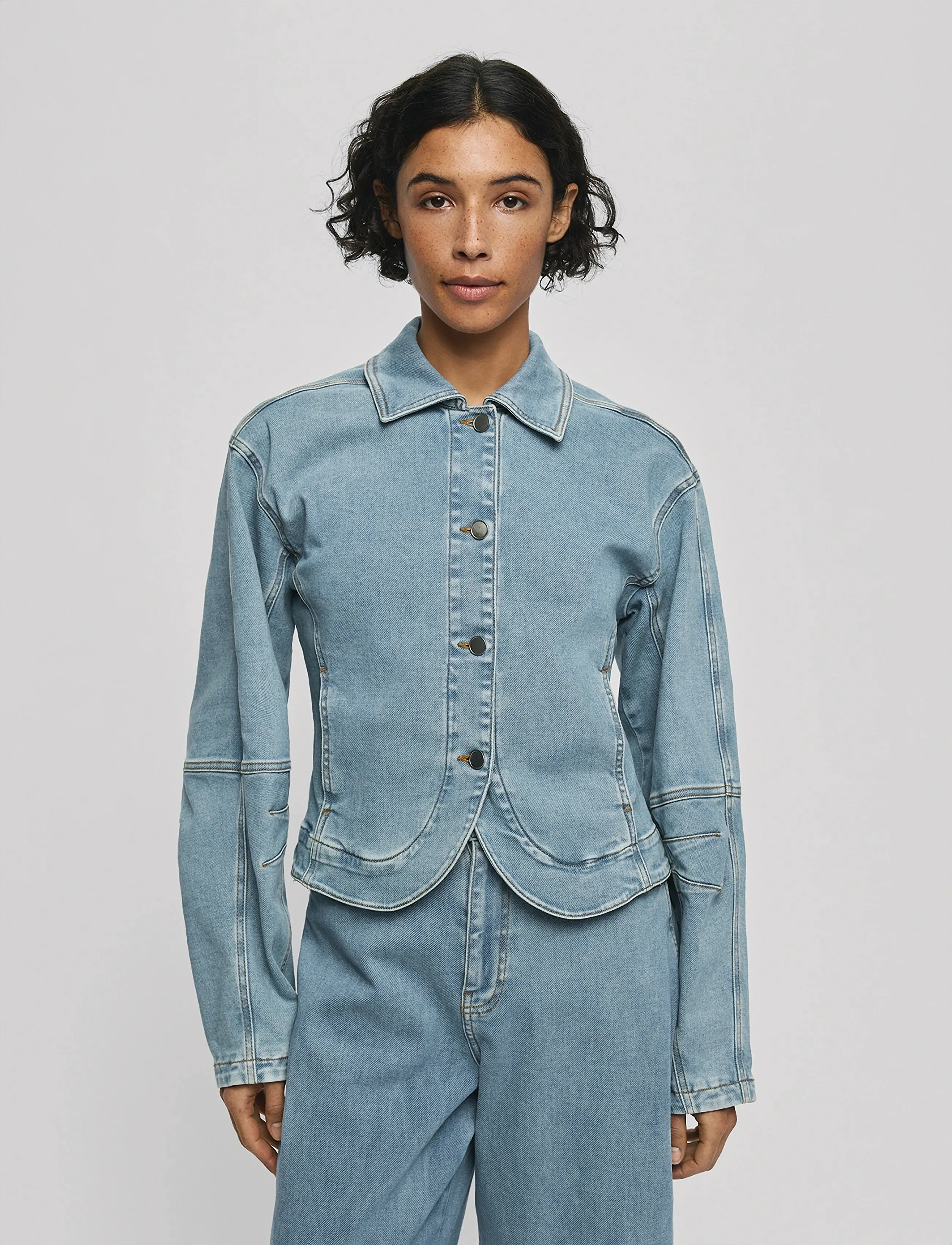 MSCH Copenhagen MSCHTua Jacket - Transitional Layering - LIGHT BLUE WASH / blue