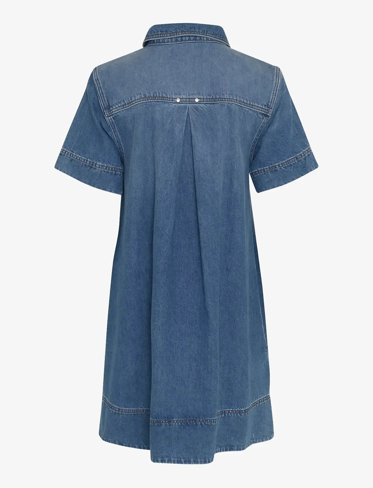 MSCH Copenhagen - MSCHTuro Alena 2/4 Dress - jeansklänningar - mid blue wash - 1