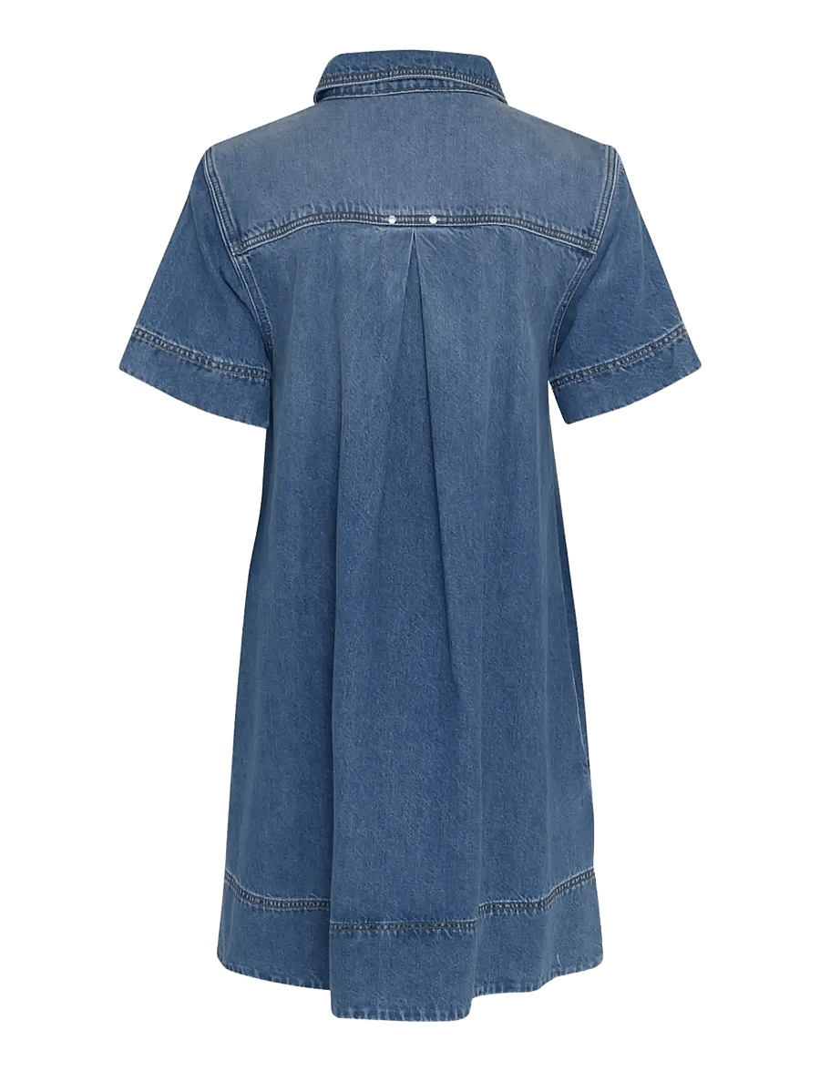 MSCH Copenhagen - MSCHTuro Alena 2/4 Dress - denimkjoler - mid blue wash - 1