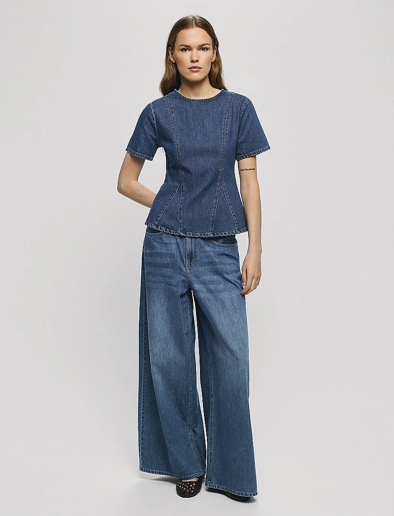 MSCH Copenhagen - MSCHTurig Alena Pants - wide leg jeans - mid blue wash - 0