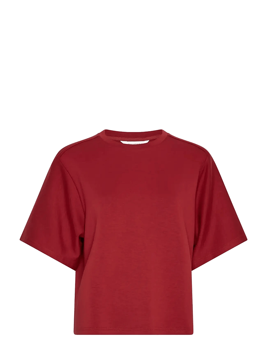 MSCH Copenhagen - MSCHMaelee Ima Q 2/4 Sweatshirt - t-shirts - rhubarb - 0