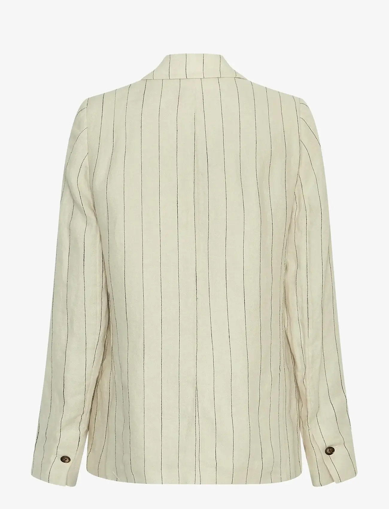 MSCH Copenhagen - MSCHClaritte Loose Blazer STP - enkelknäppta kavajer - bleach sand/blk - 1