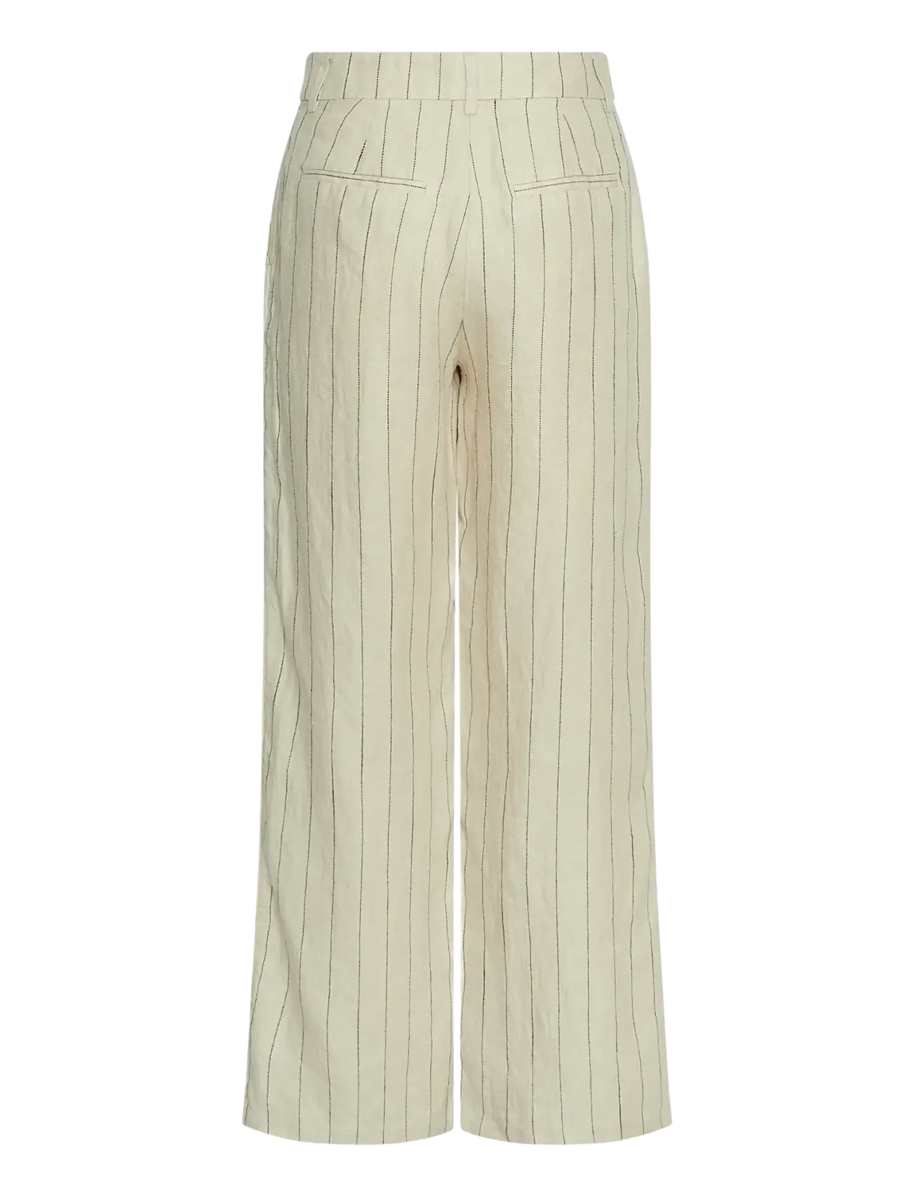 MSCH Copenhagen - MSCHClaritte Pants STP - linnebyxor - bleach sand/blk - 1