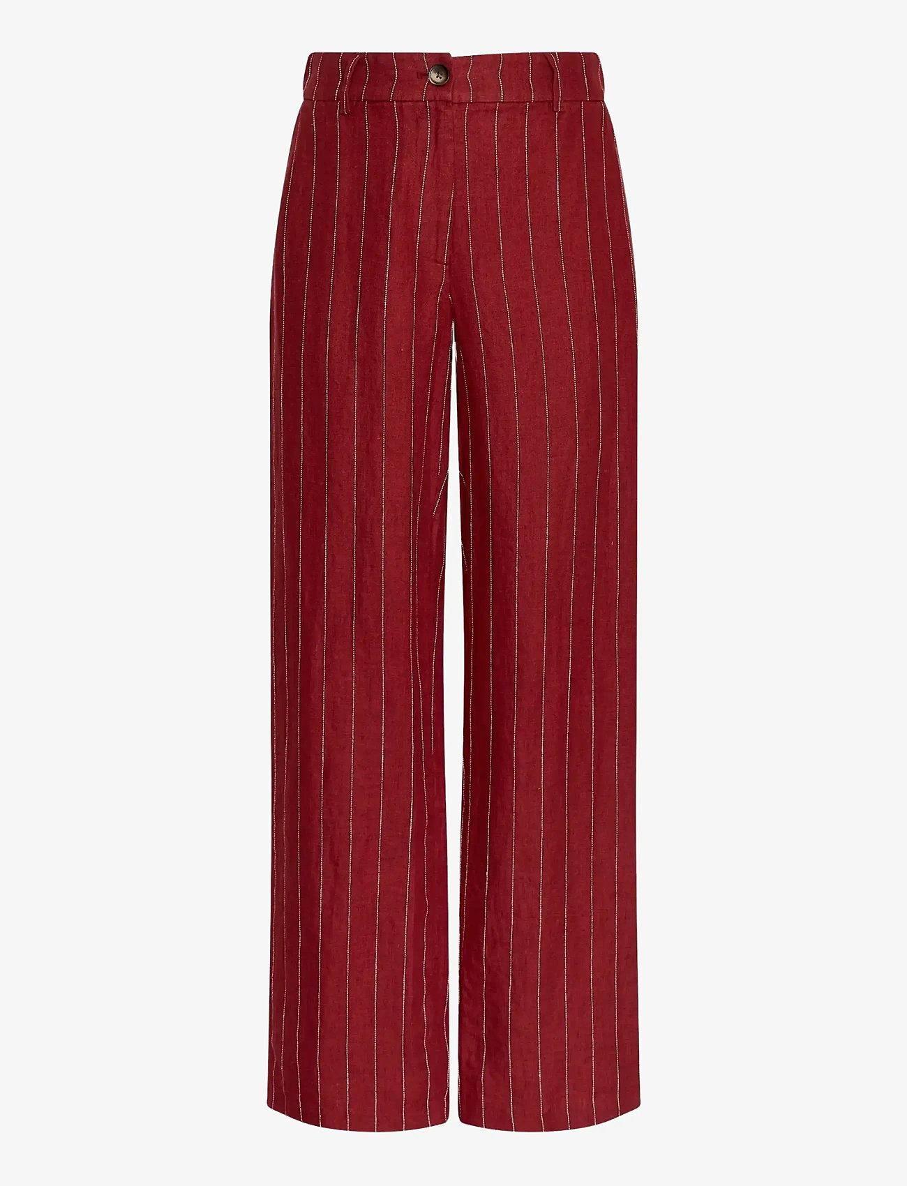 MSCH Copenhagen - MSCHClaritte Pants STP - hørbukser - rhubarb/b sand - 0