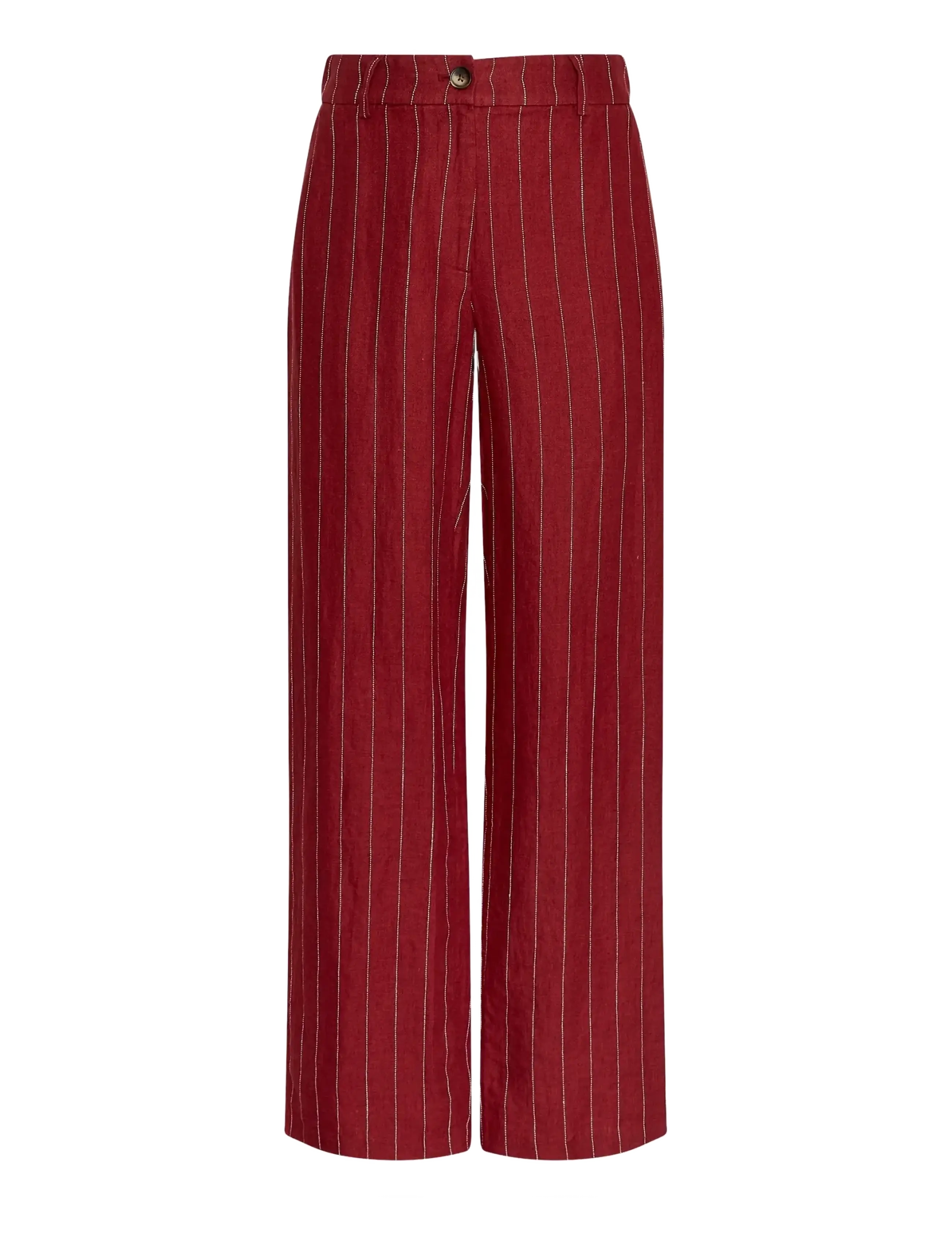 MSCH Copenhagen - MSCHClaritte Pants STP - linnebyxor - rhubarb/b sand - 0