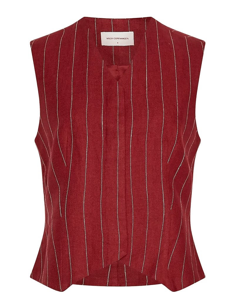 MSCH Copenhagen - MSCHClaritte Waistcoat STP - veste - rhubarb/b sand - 0