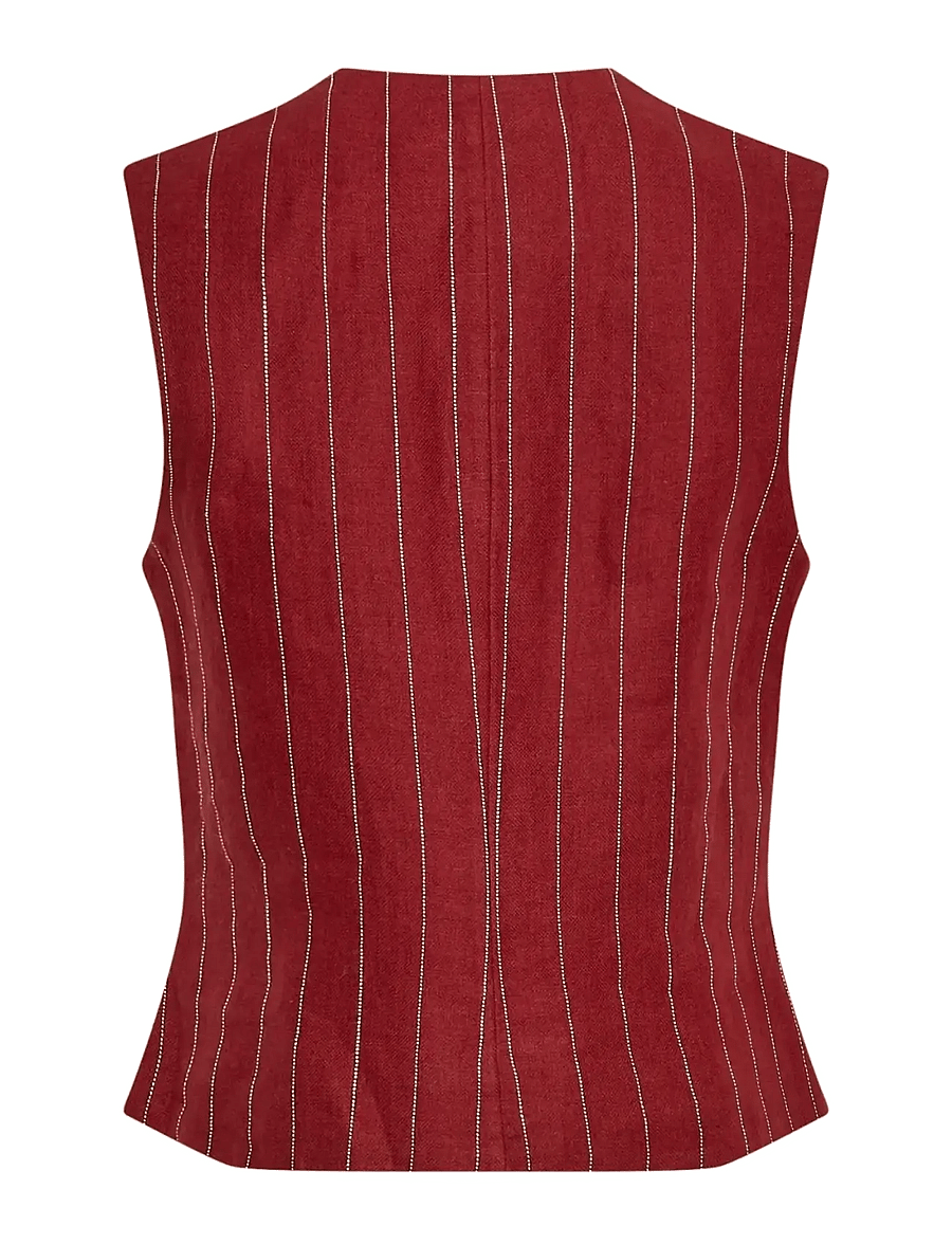 MSCH Copenhagen - MSCHClaritte Waistcoat STP - westen - rhubarb/b sand - 1