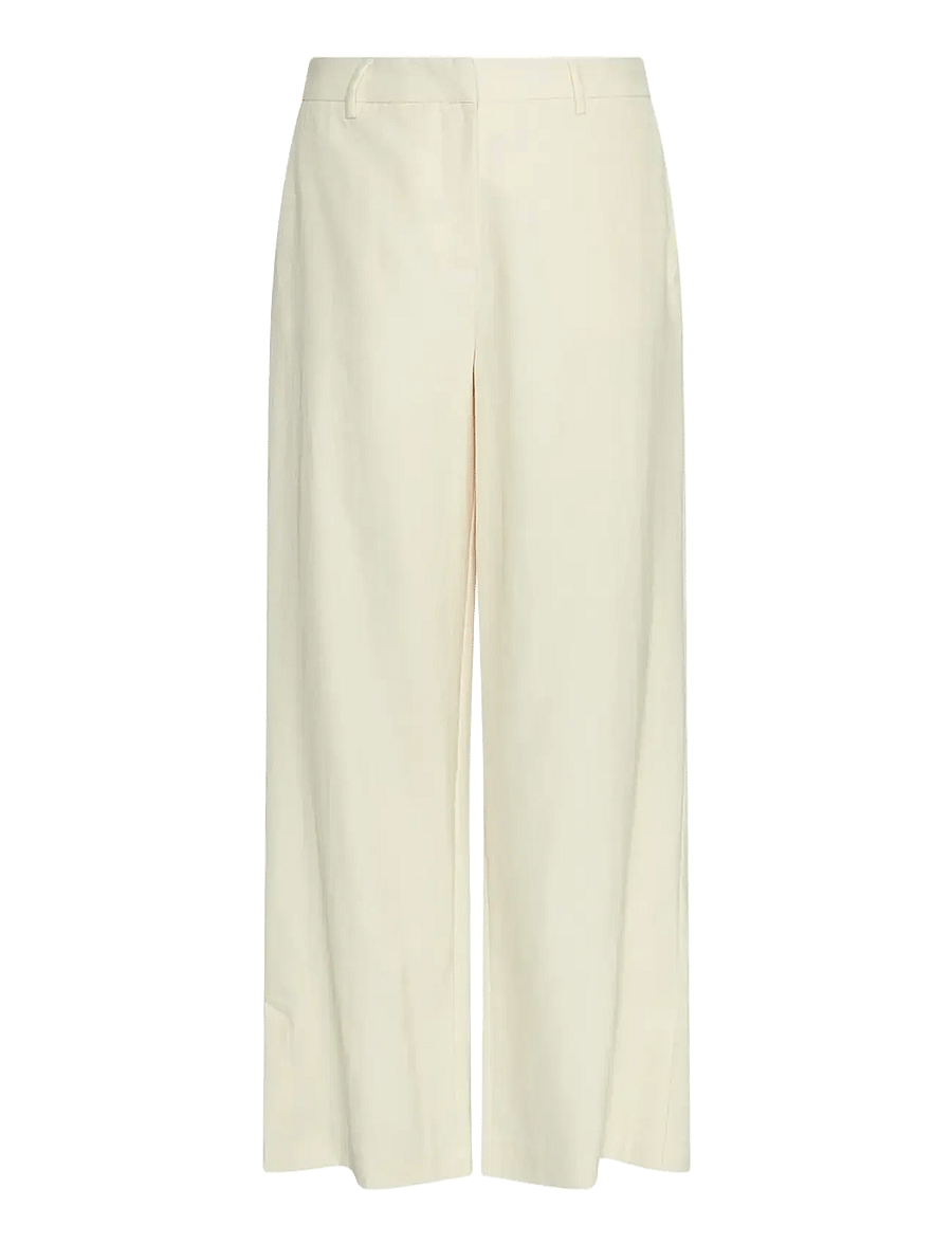 MSCH Copenhagen - MSCHKeeley Edelmira HW Pants - hosen mit weitem bein - bleached sand - 0