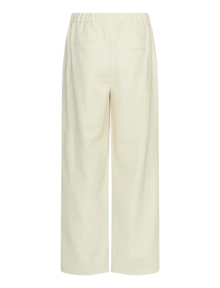 MSCH Copenhagen - MSCHKeeley Edelmira HW Pants - hosen mit weitem bein - bleached sand - 1