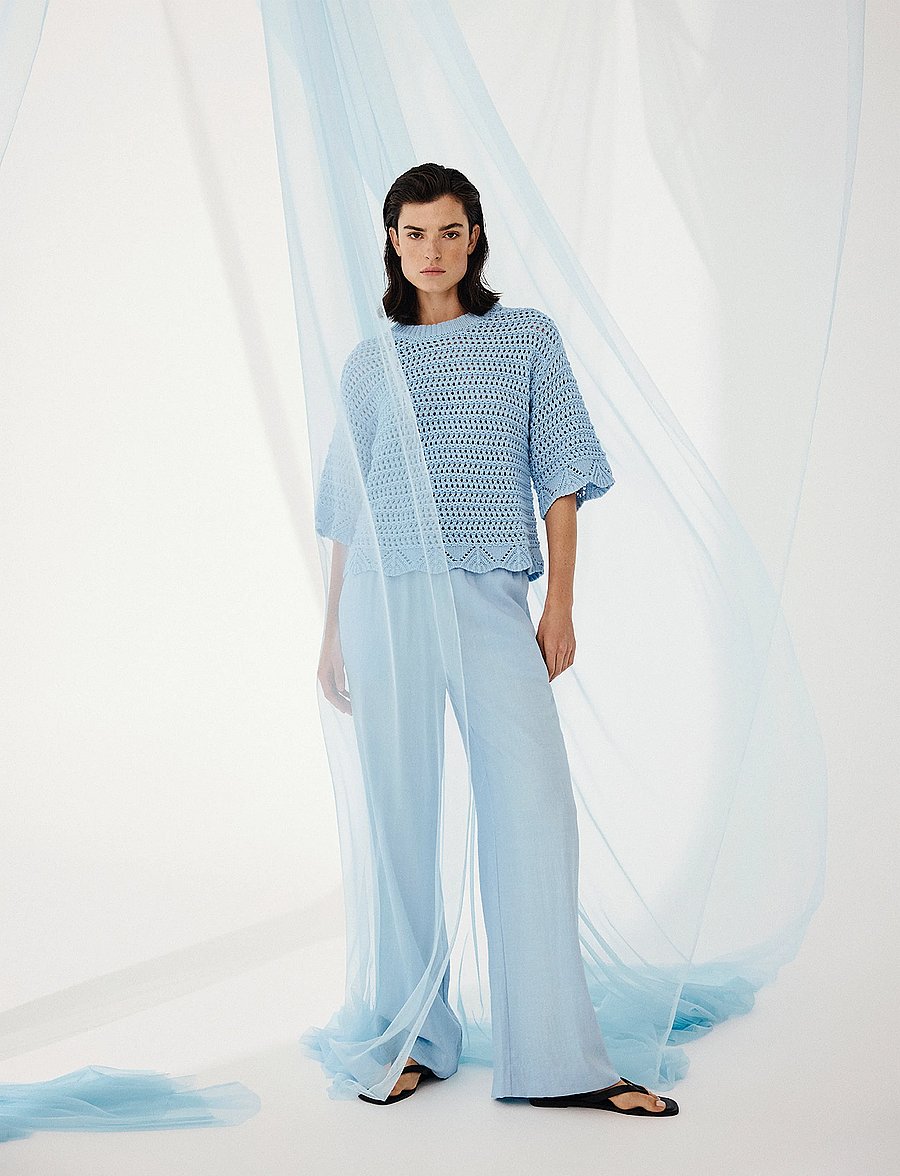 MSCH Copenhagen - MSCHDaria Pants - hosen mit weitem bein - summer song mel - 0