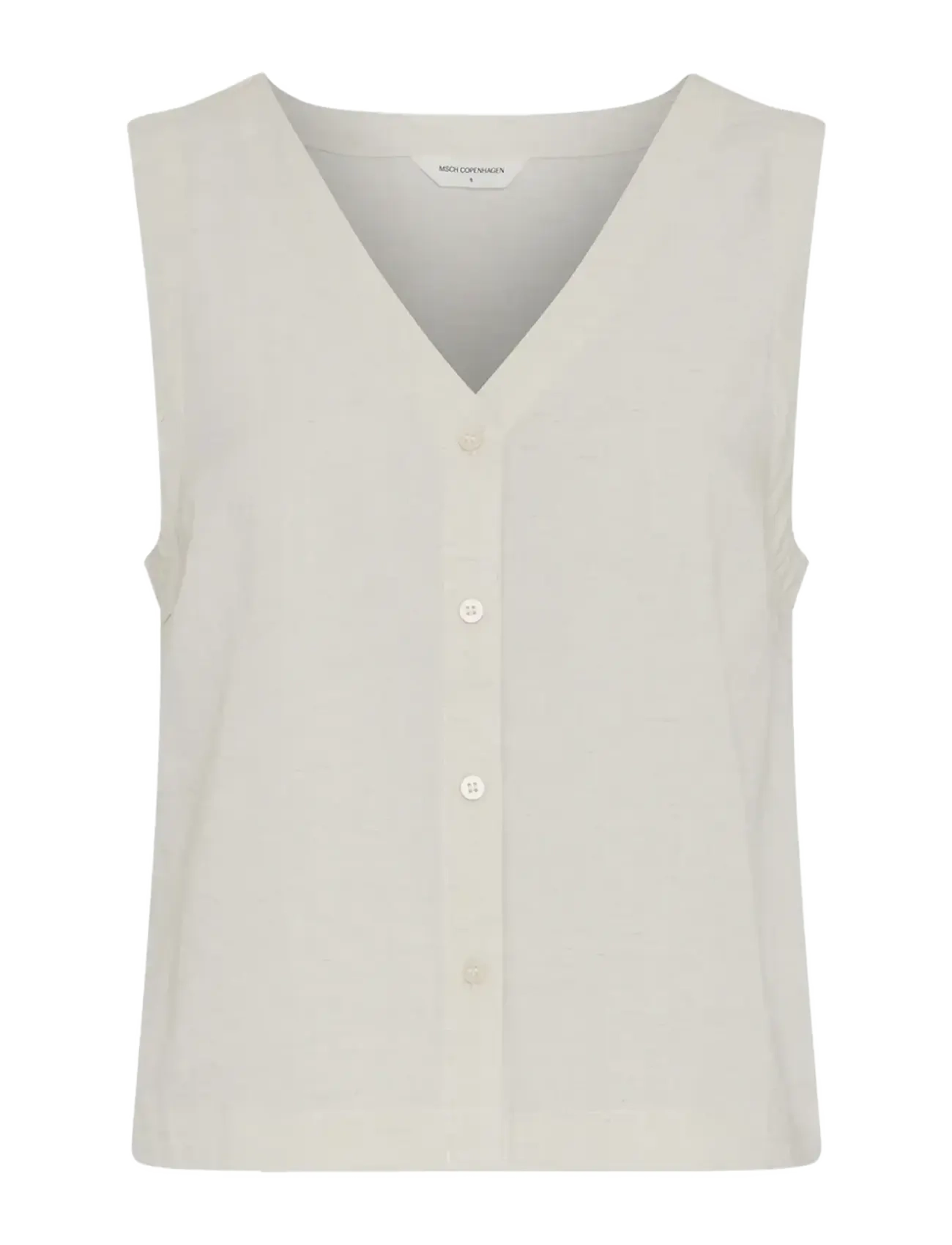 MSCH Copenhagen MSCHDaria SL Shirt - Vaatteet - SAND MELANGE / beige
