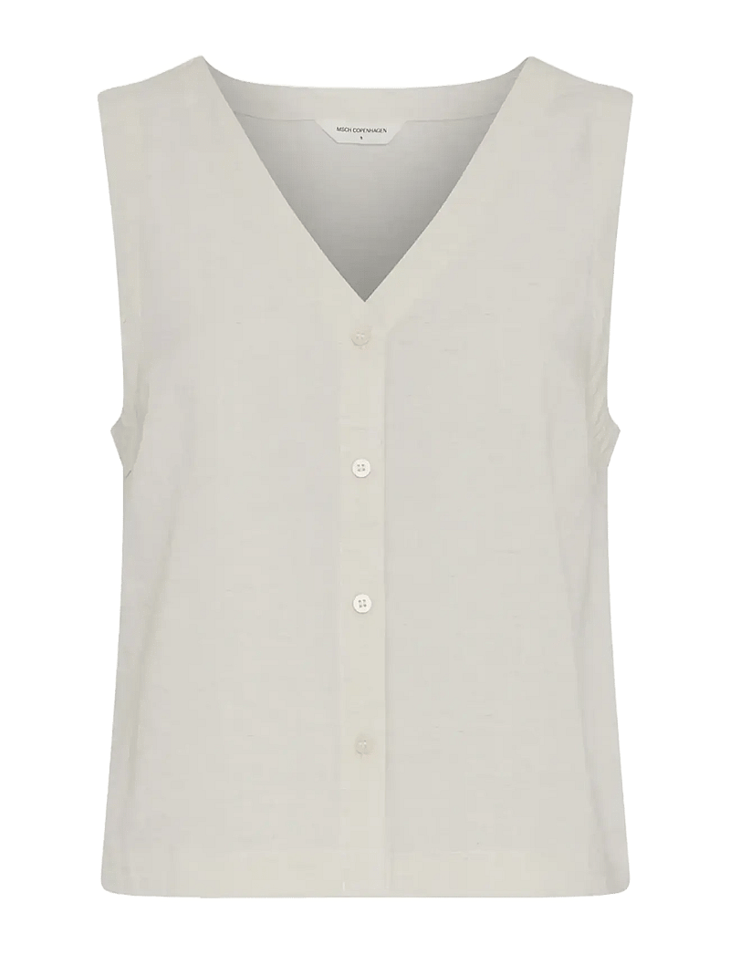 MSCH Copenhagen - MSCHDaria SL Shirt - Ærmeløse bluser - sand melange - 0