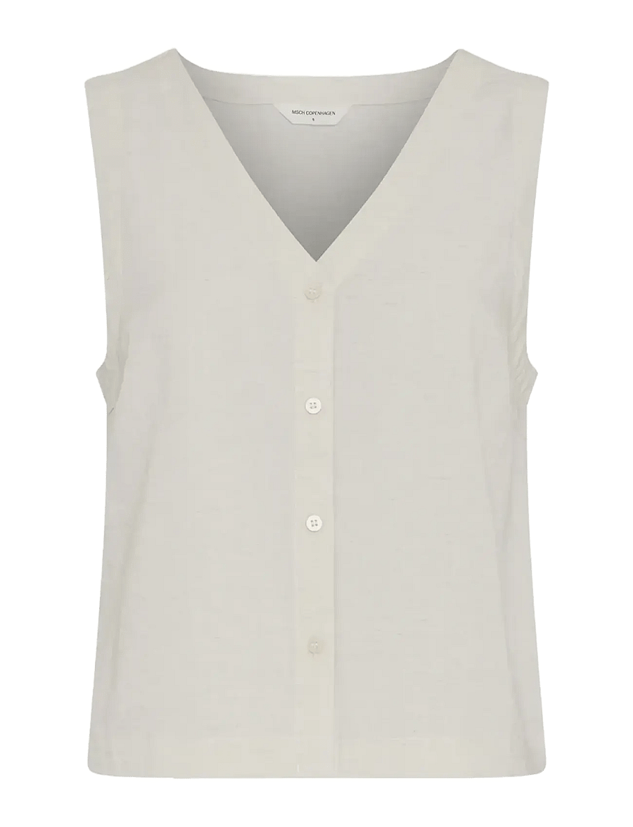 MSCH Copenhagen - MSCHDaria SL Shirt - sleeveless blouses - sand melange - 0