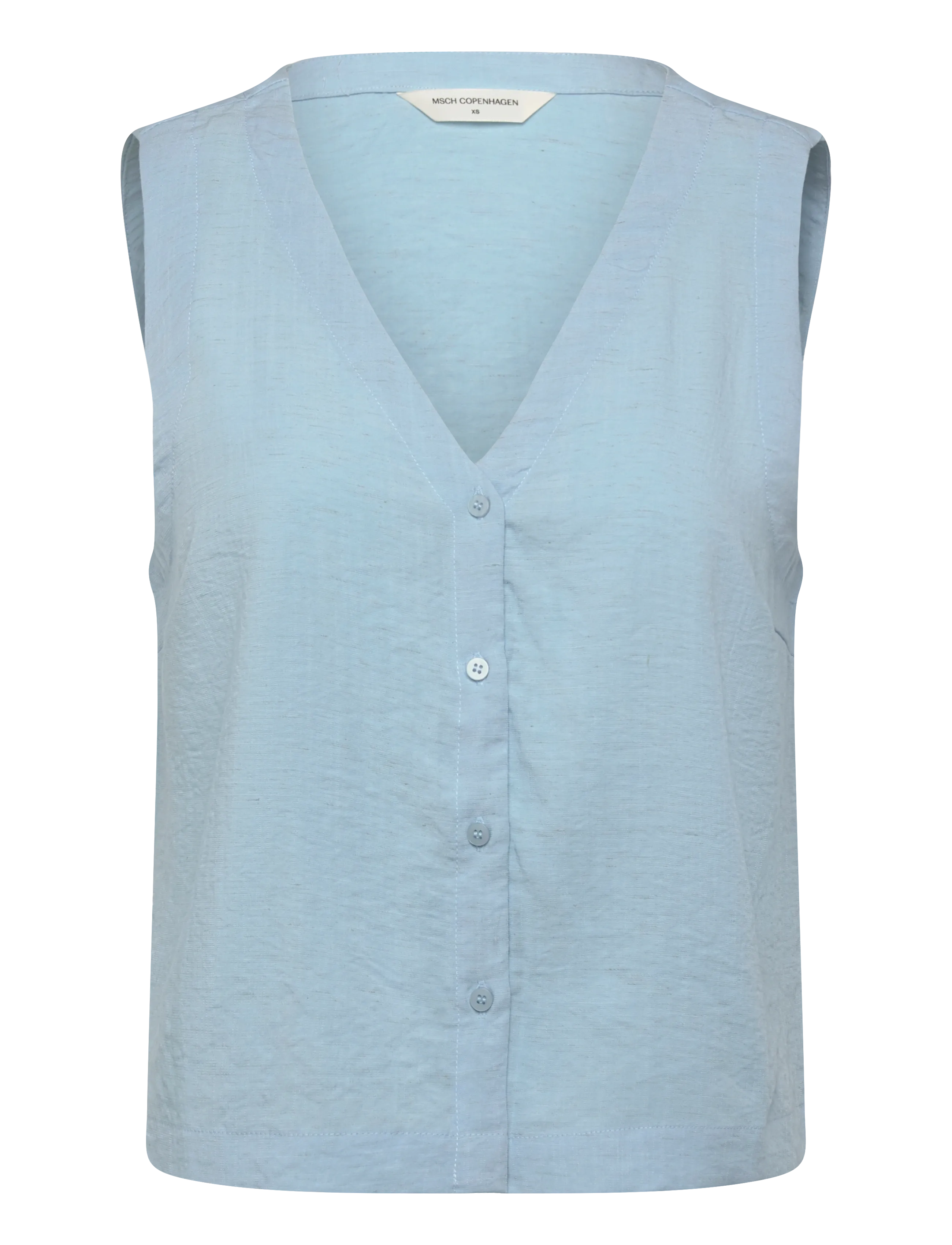 MSCH Copenhagen MSCHDaria SL Shirt - Odzież - SUMMER SONG MEL / blue