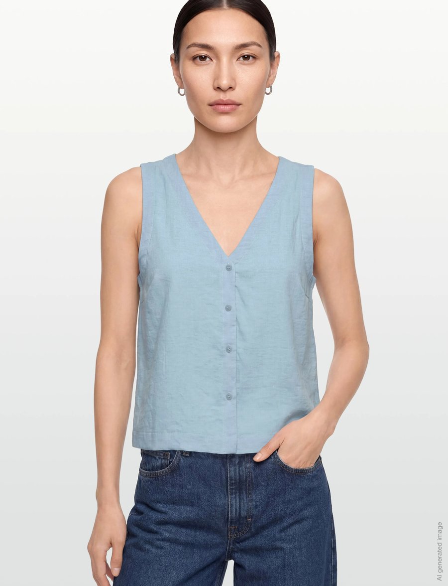 MSCH Copenhagen - MSCHDaria SL Shirt - Ærmeløse bluser - summer song mel - 3
