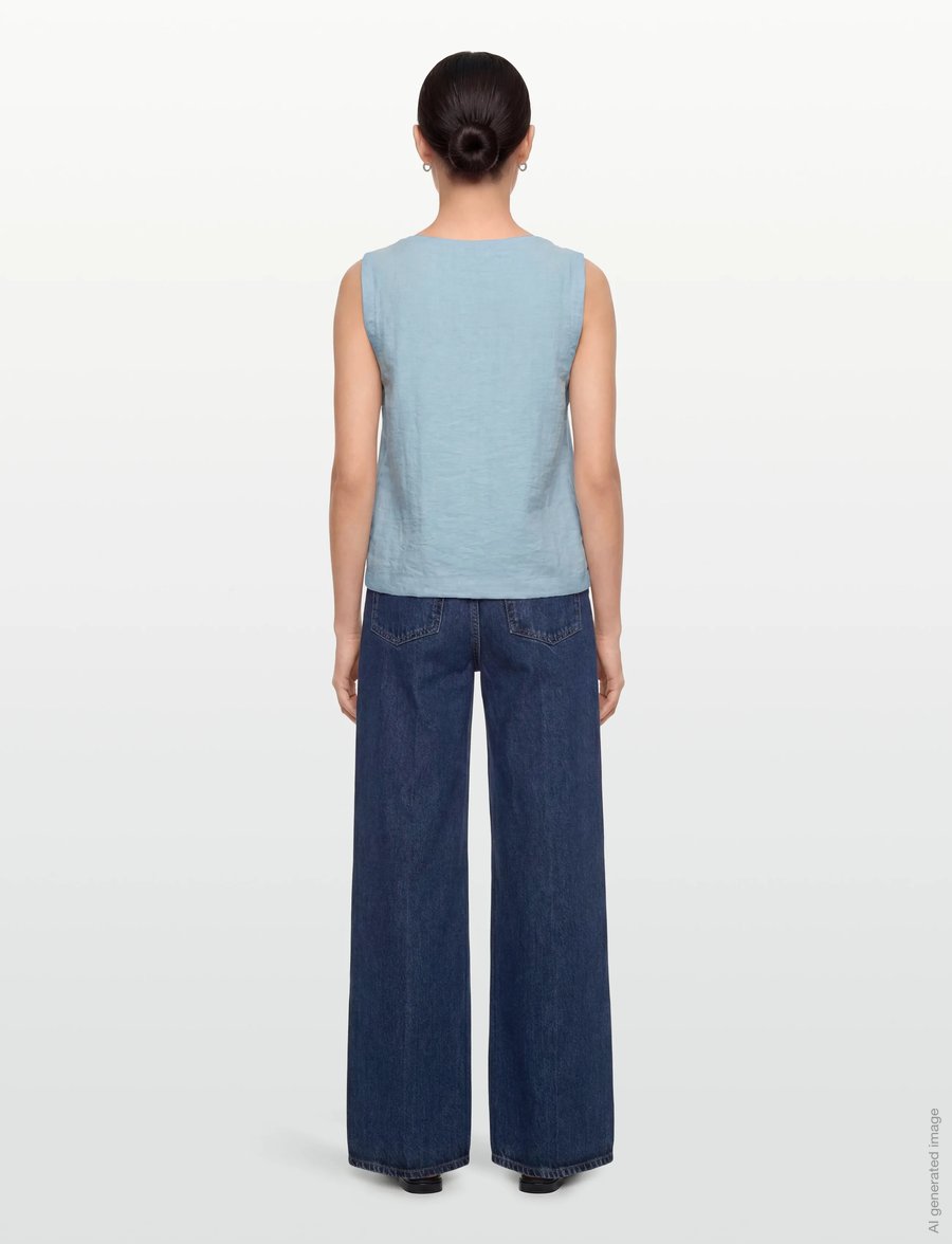 MSCH Copenhagen - MSCHDaria SL Shirt - Ærmeløse bluser - summer song mel - 4