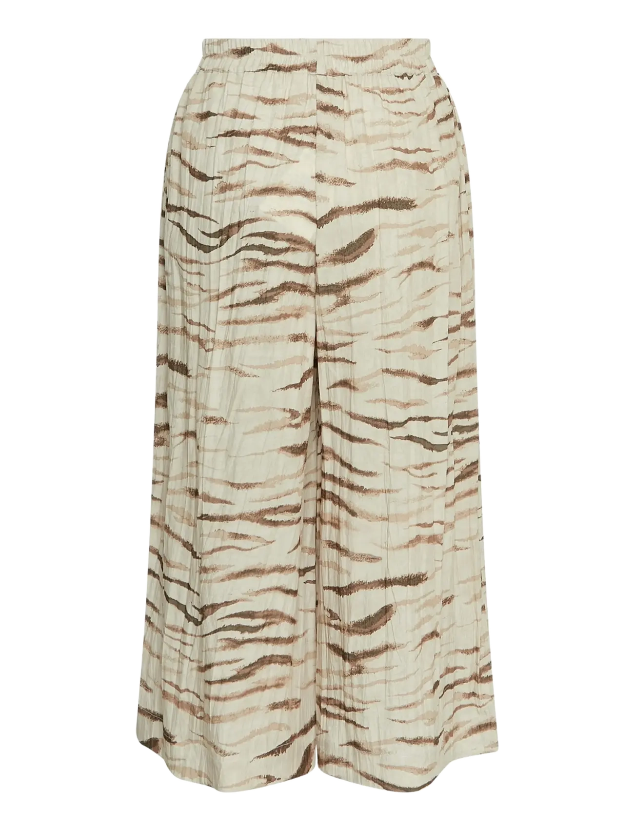 MSCH Copenhagen - MSCHTania HW ankel Pants AOP - oatmeal zebra - 2