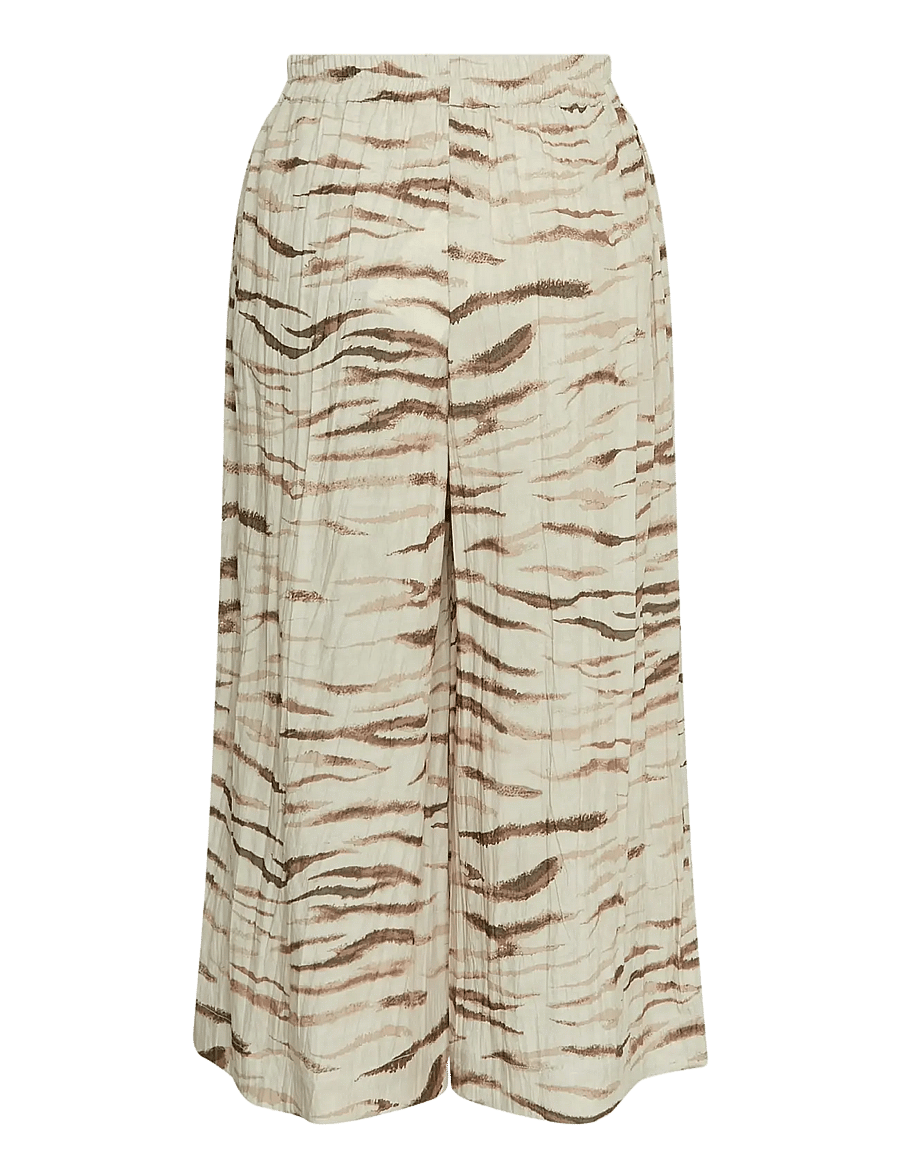 MSCH Copenhagen - MSCHTania HW ankel Pants AOP - hosen mit weitem bein - oatmeal zebra - 2