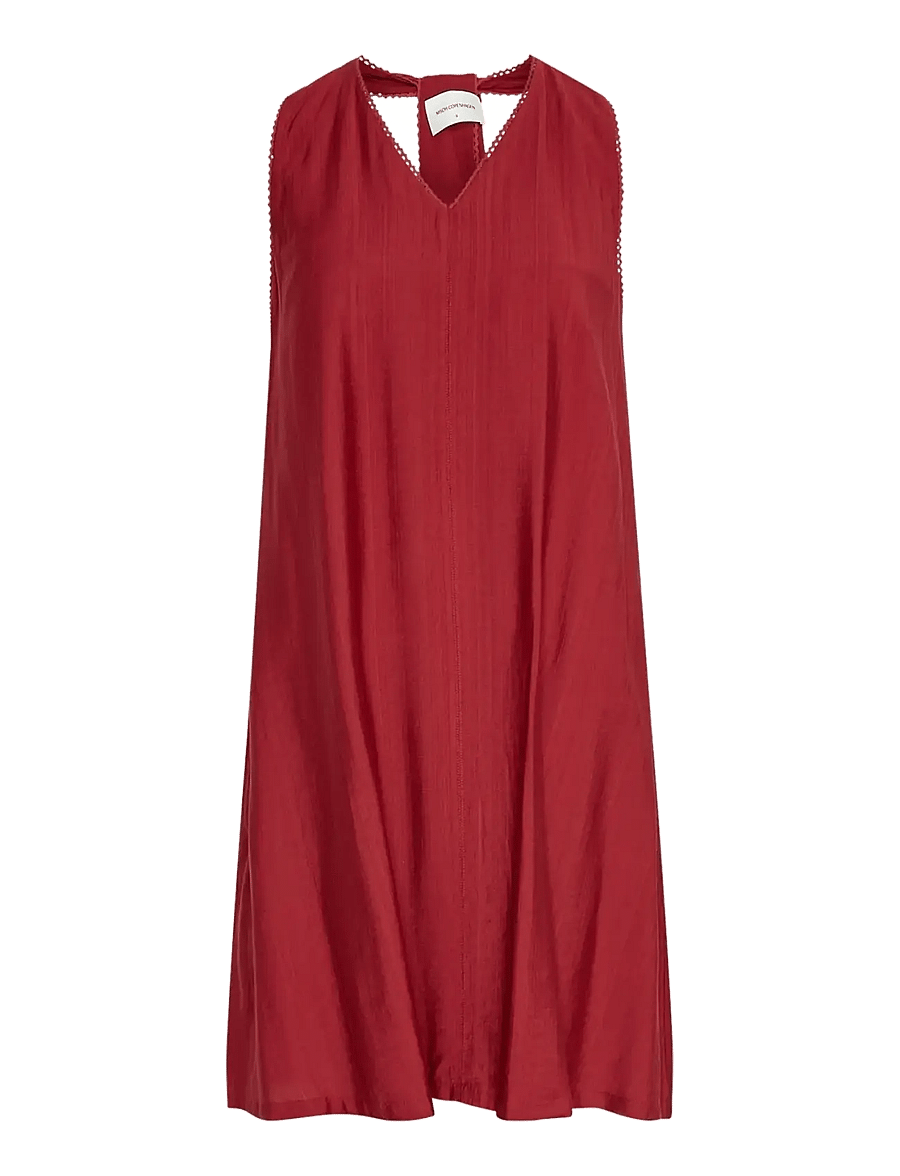 MSCH Copenhagen - MSCHPeninna SL Dress - suvekleidid - rhubarb - 0