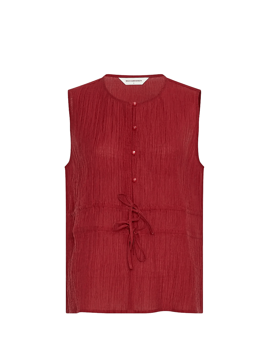 MSCH Copenhagen - MSCHCelaene SL Top - sleeveless blouses - rhubarb - 0
