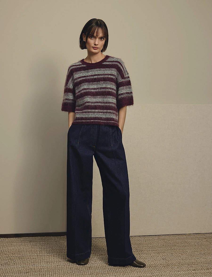 MSCH Copenhagen - MSCHLycie 2/4 Pullover STP - striktrøjer - p purple/h gray - 3
