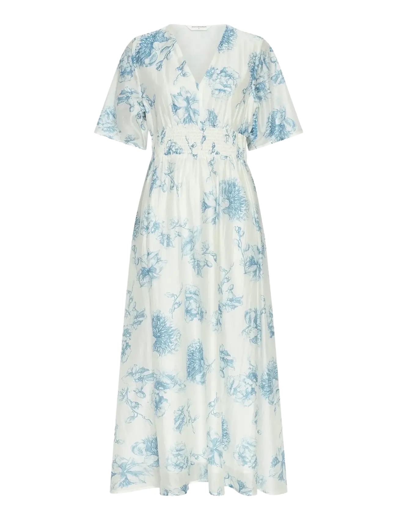 MSCH Copenhagen MSCHEvangelia 2/4 Dress AOP - Vaatteet - M BLUE FLOWER / blue