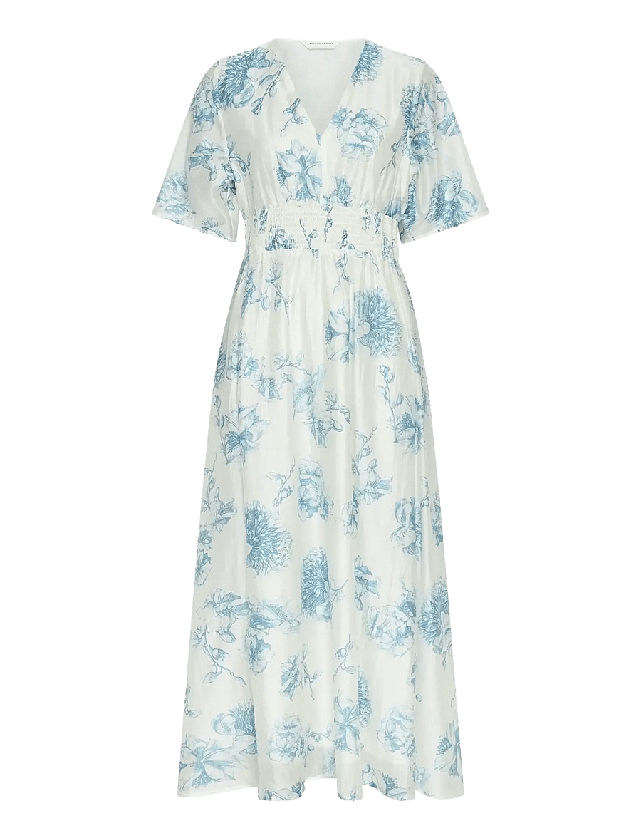 MSCH Copenhagen - MSCHEvangelia 2/4 Dress AOP - sumar dress - m blue flower - 0