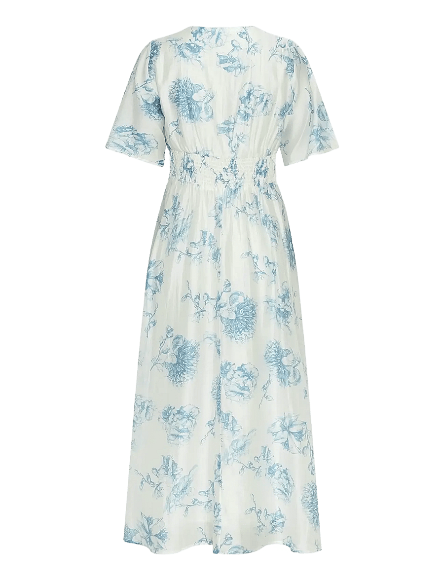 MSCH Copenhagen - MSCHEvangelia 2/4 Dress AOP - sumar dress - m blue flower - 1